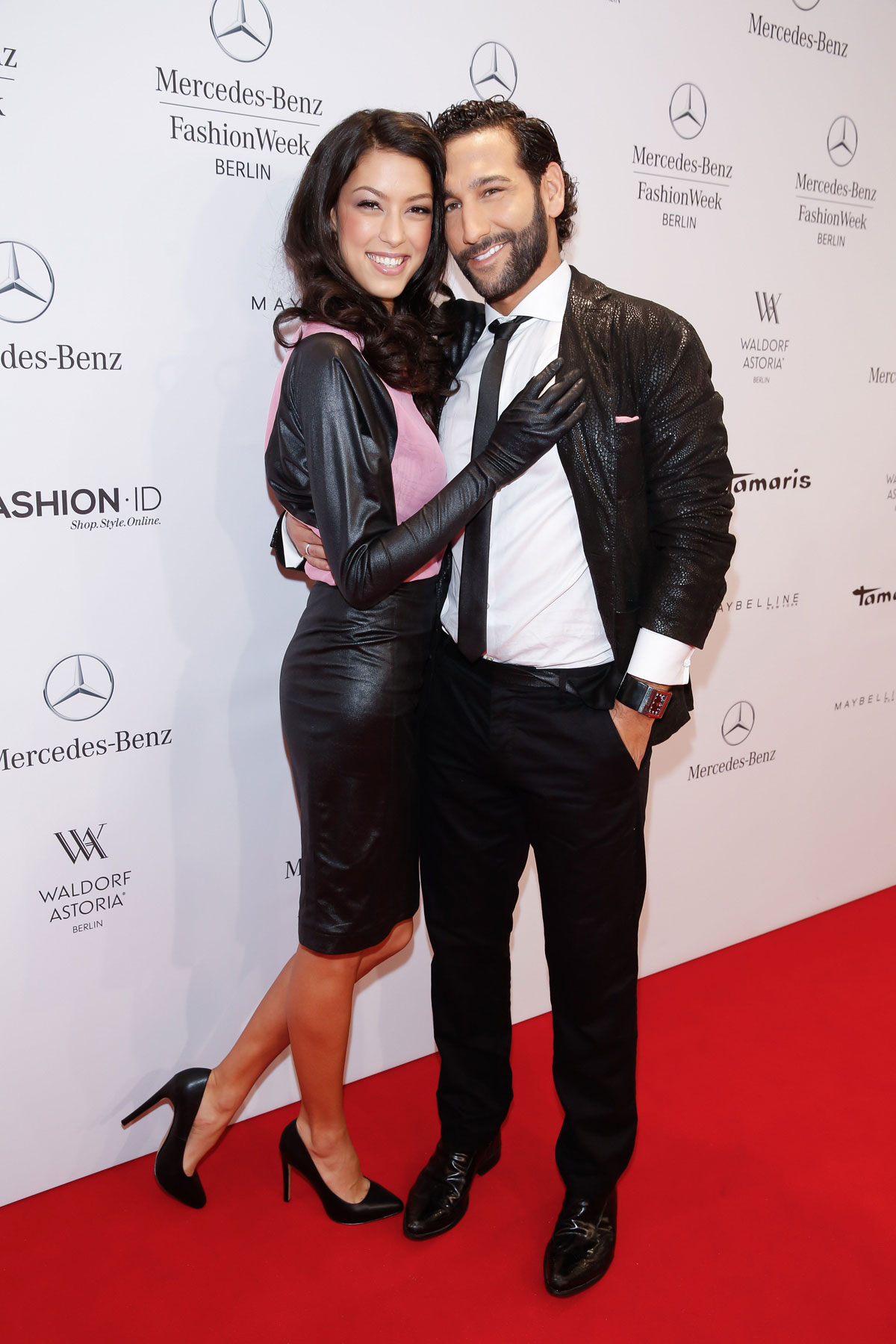 Rebecca Mir attends Mercedes-Benz Fashion Week