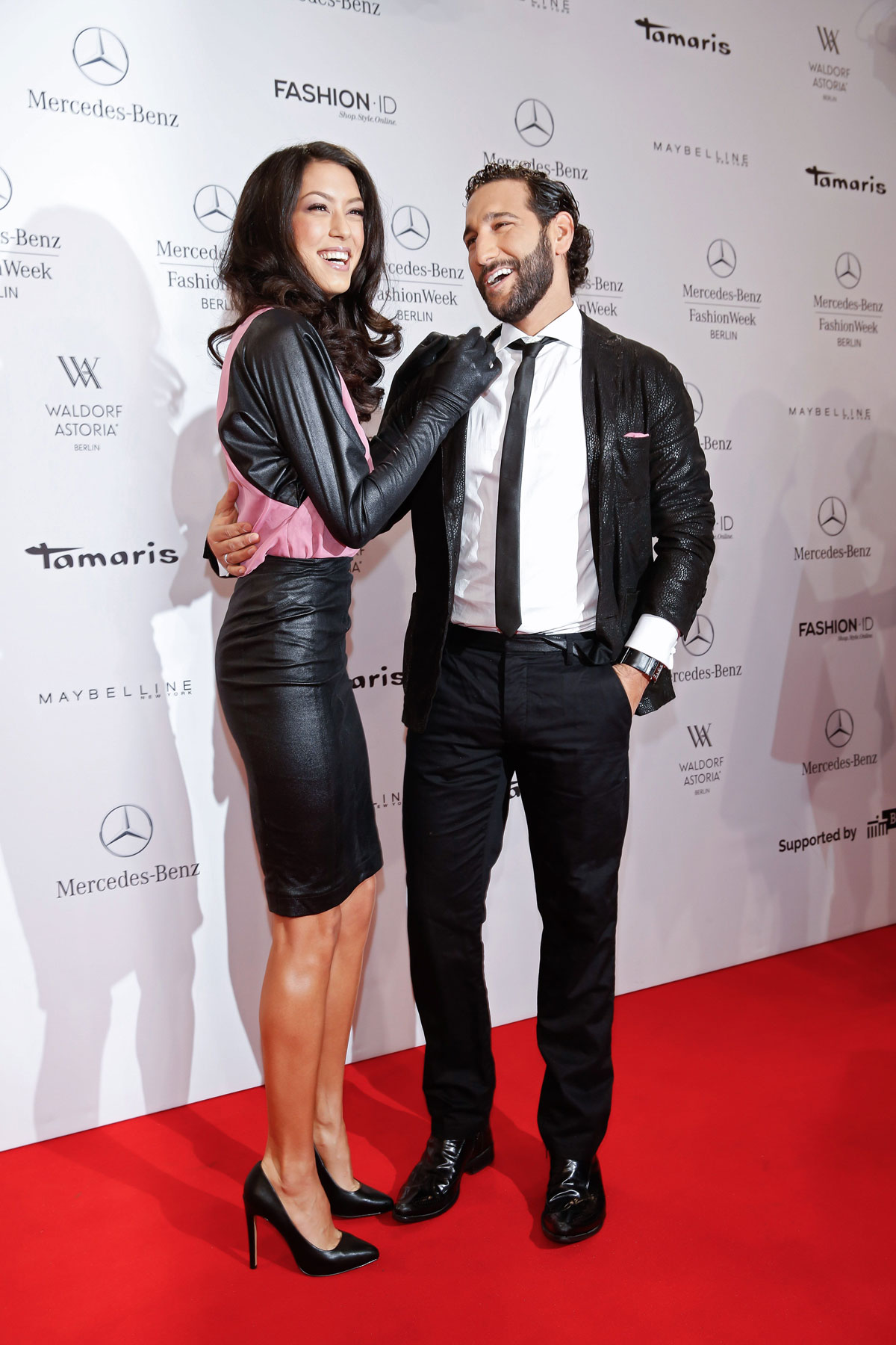 Rebecca Mir attends Mercedes-Benz Fashion Week