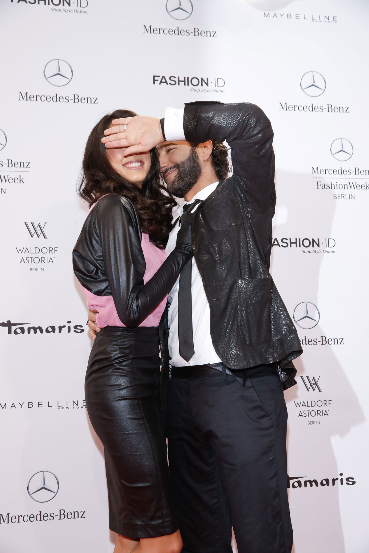 Rebecca Mir attends Mercedes-Benz Fashion Week