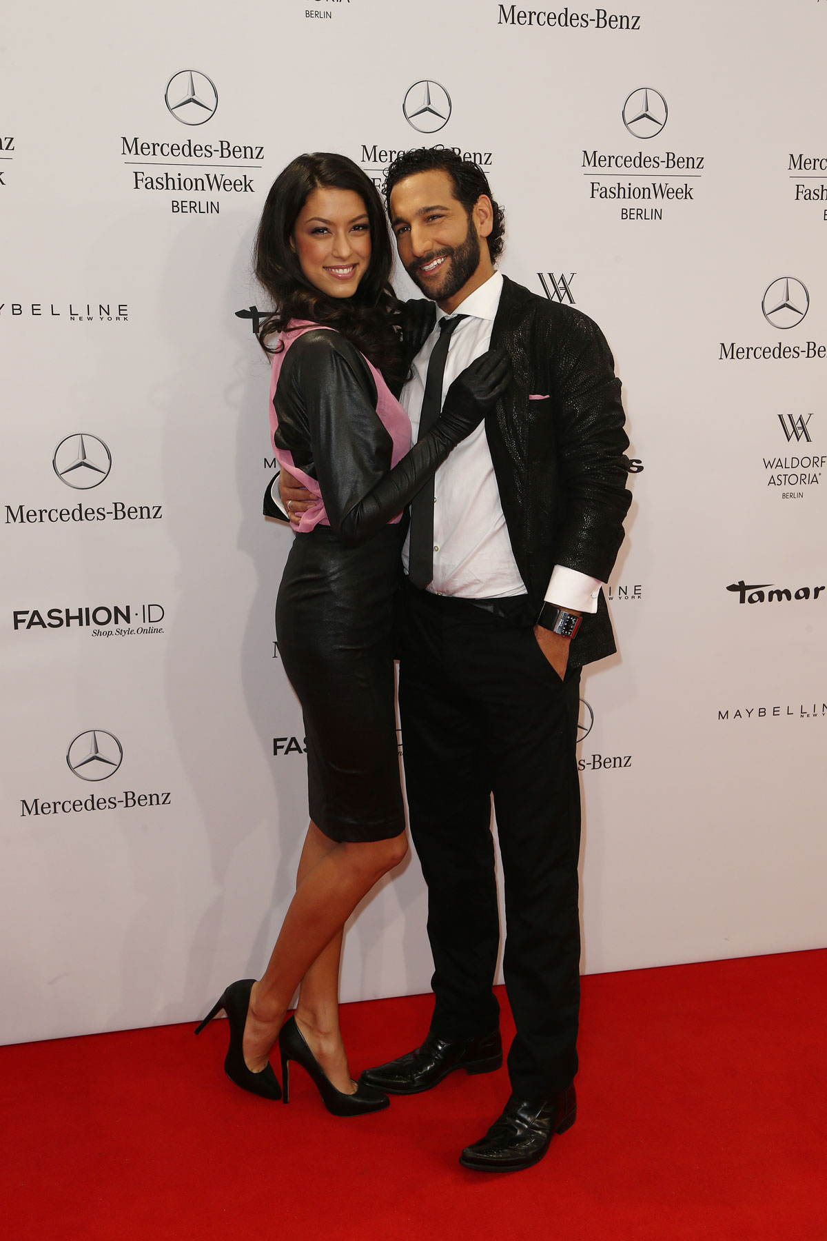 Rebecca Mir attends Mercedes-Benz Fashion Week