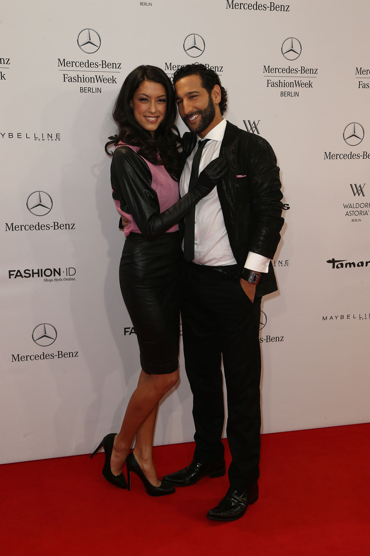 Rebecca Mir attends Mercedes-Benz Fashion Week