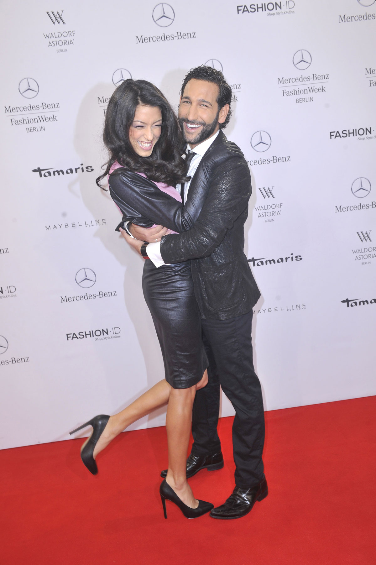 Rebecca Mir attends Mercedes-Benz Fashion Week