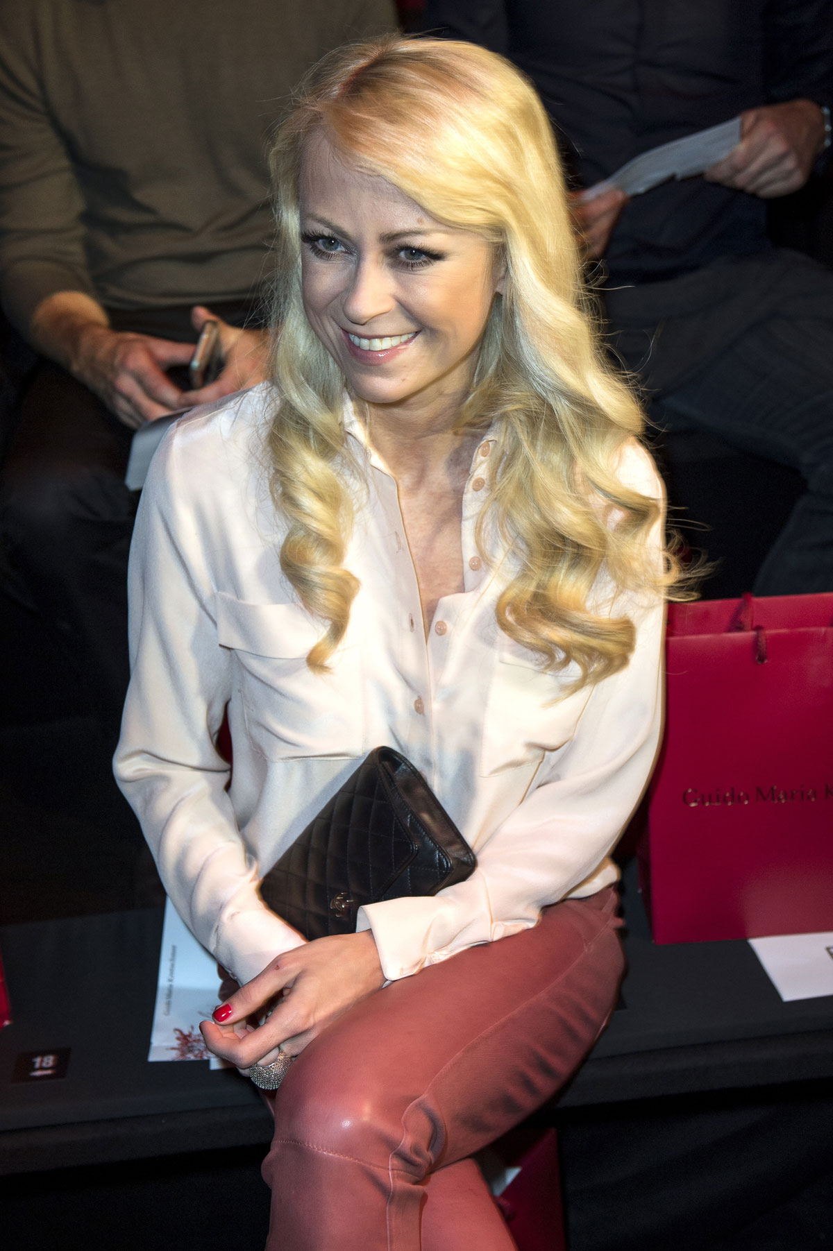 Jenny Elvers Elbertzhagen attends Mercedes-Benz Fashion Week