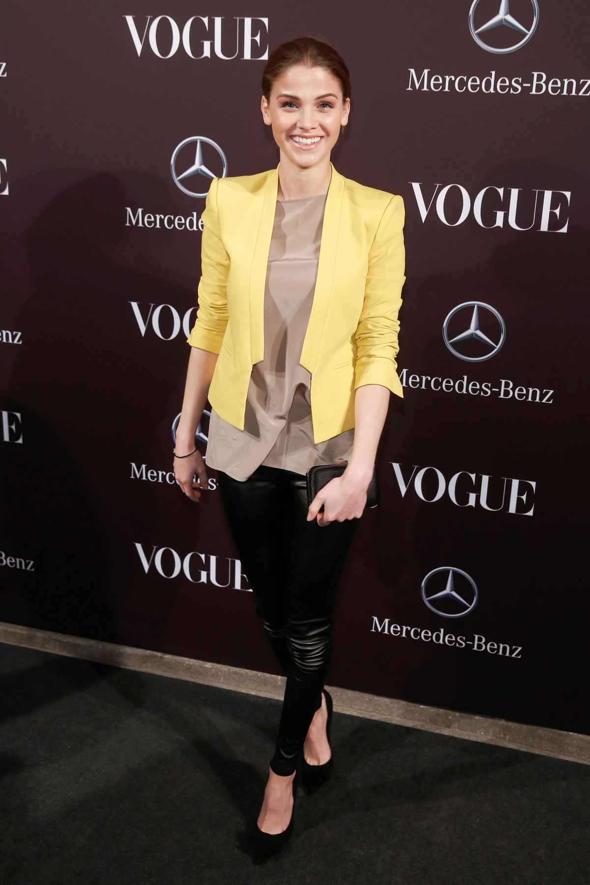 Lisa Tomaschewsky attends Mercedes-Benz Fashion Week