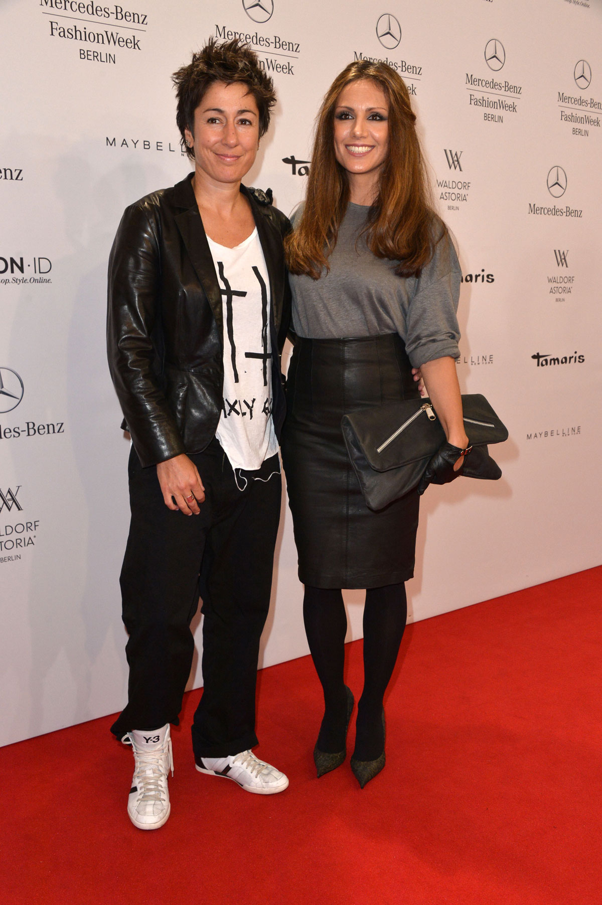 Nazan Eckes attends Mercedes-Benz Fashion Week