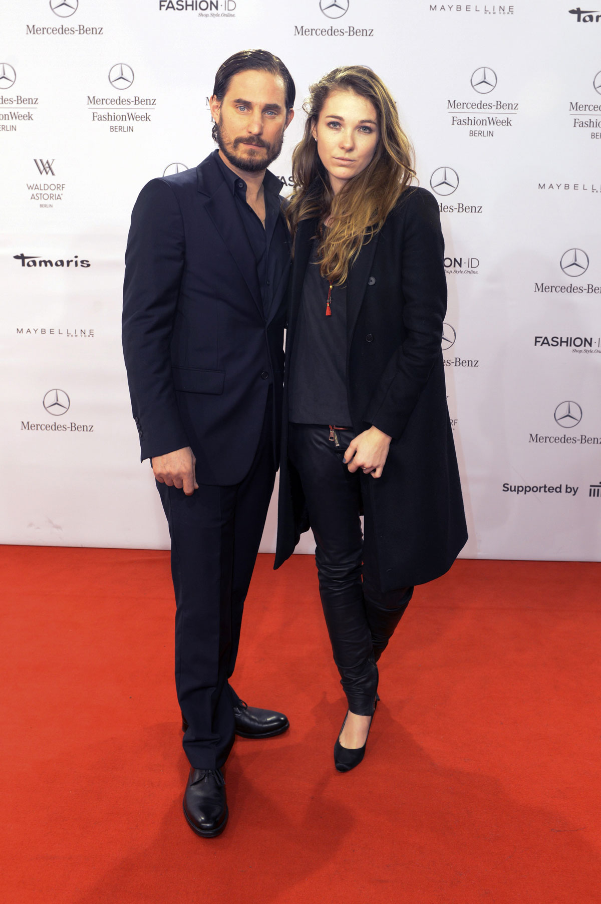 Paulina Huebner attends Mercedes-Benz Fashion Week