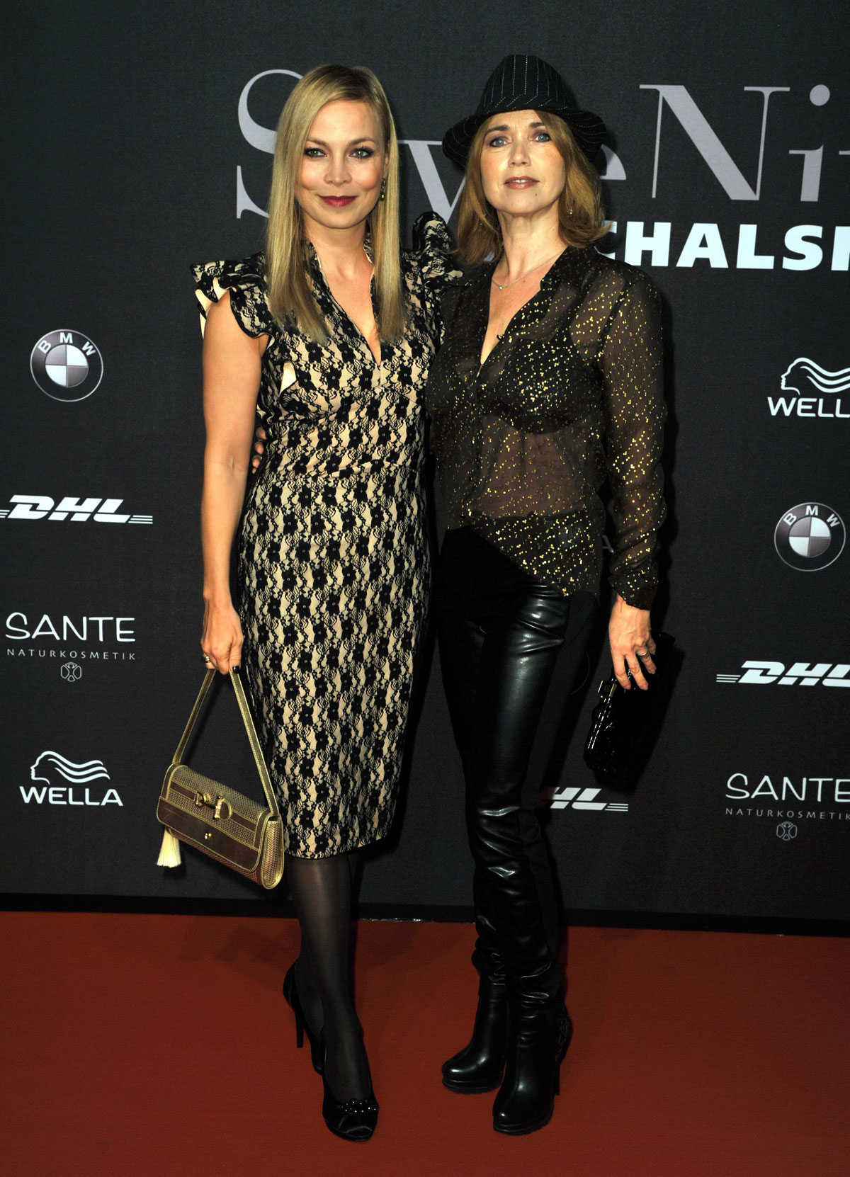 Tina Ruland attends Mercedes-Benz Fashion Week
