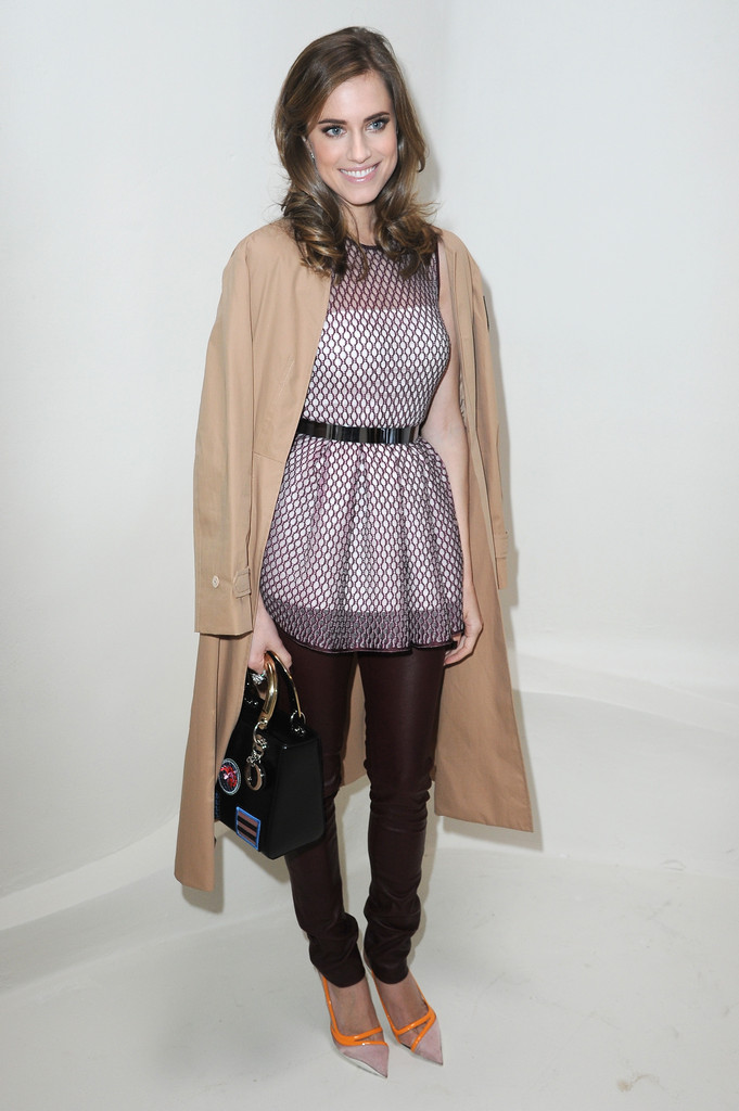 Allison Williams attends Christian Dior fashion show