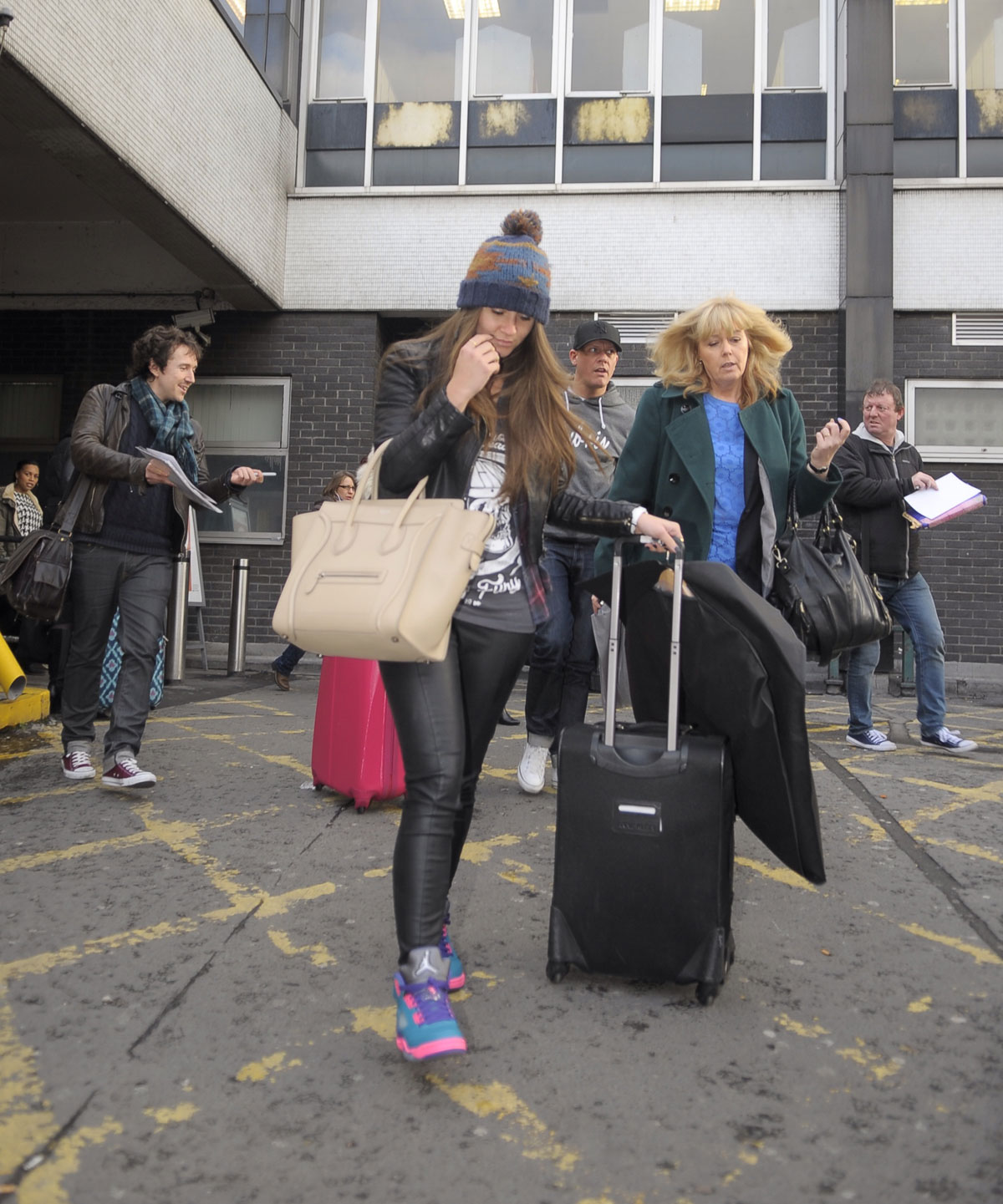 Brooke Vincent arriving in London