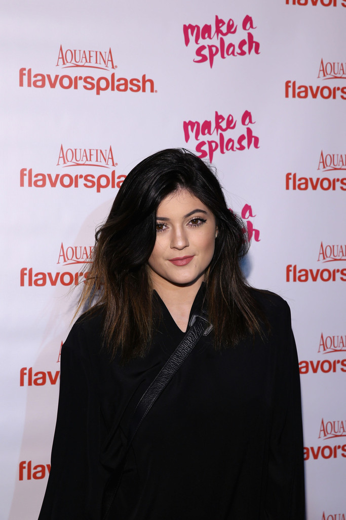 Kylie Jenner attends Aquafina FlavorSplash Super Bowl XLVIII Party