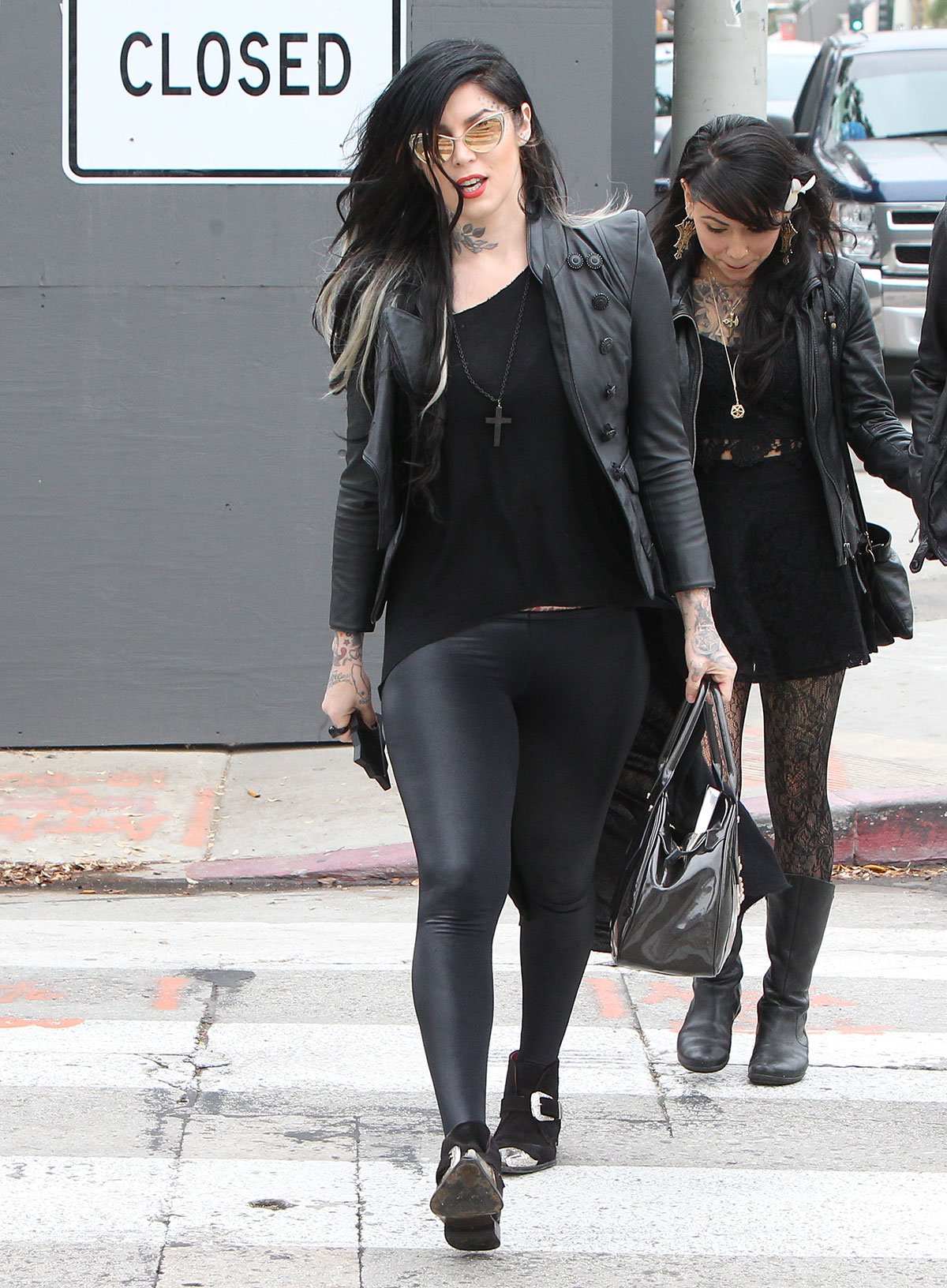 Kat Von D at Urth Cafe in West Hollywood