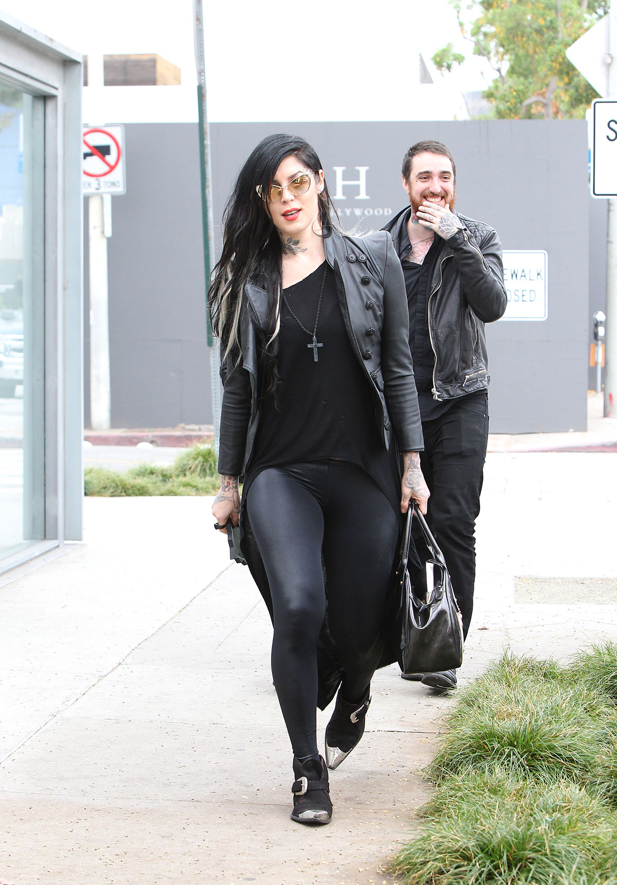 Kat Von D at Urth Cafe in West Hollywood