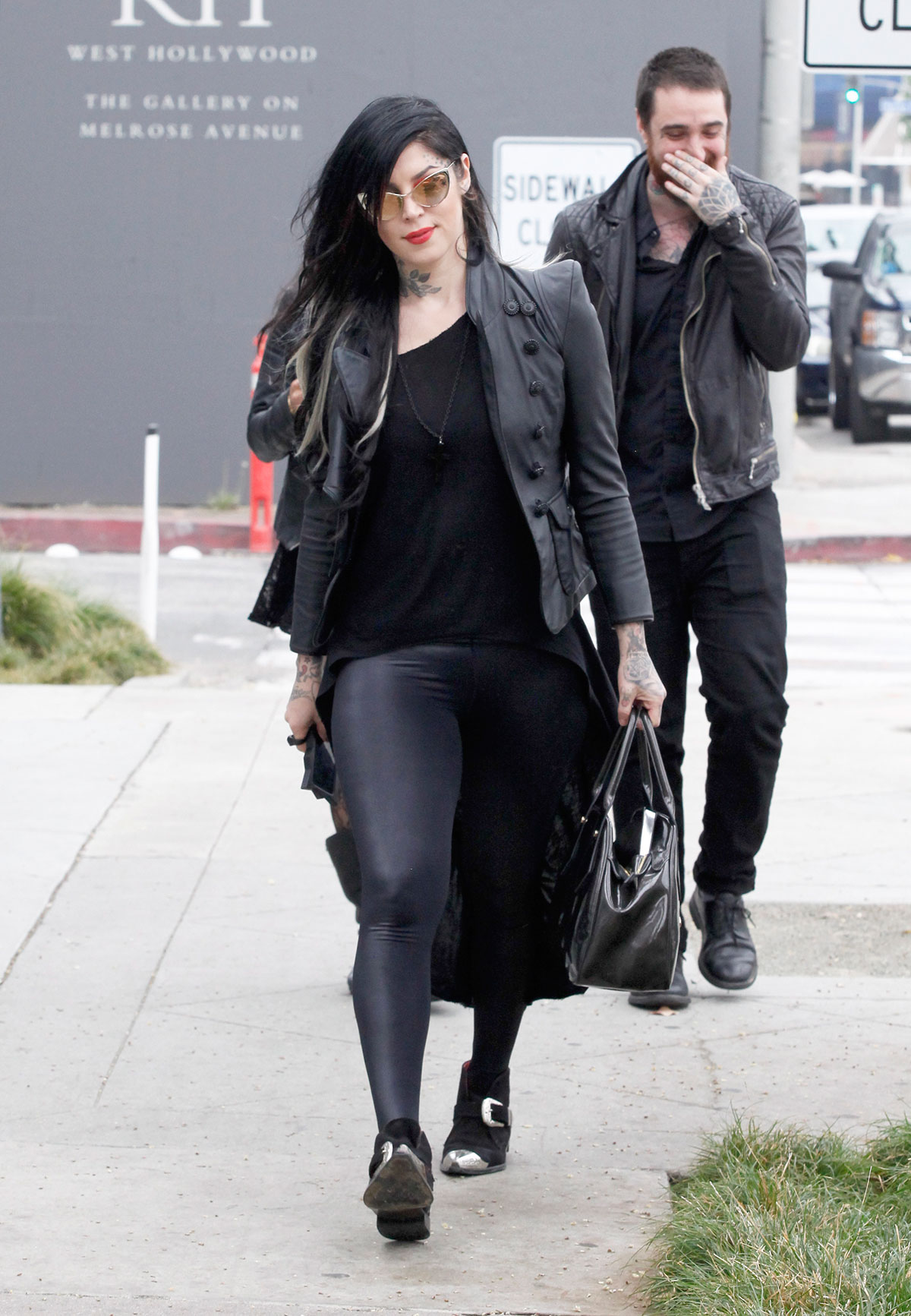 Kat Von D at Urth Cafe in West Hollywood