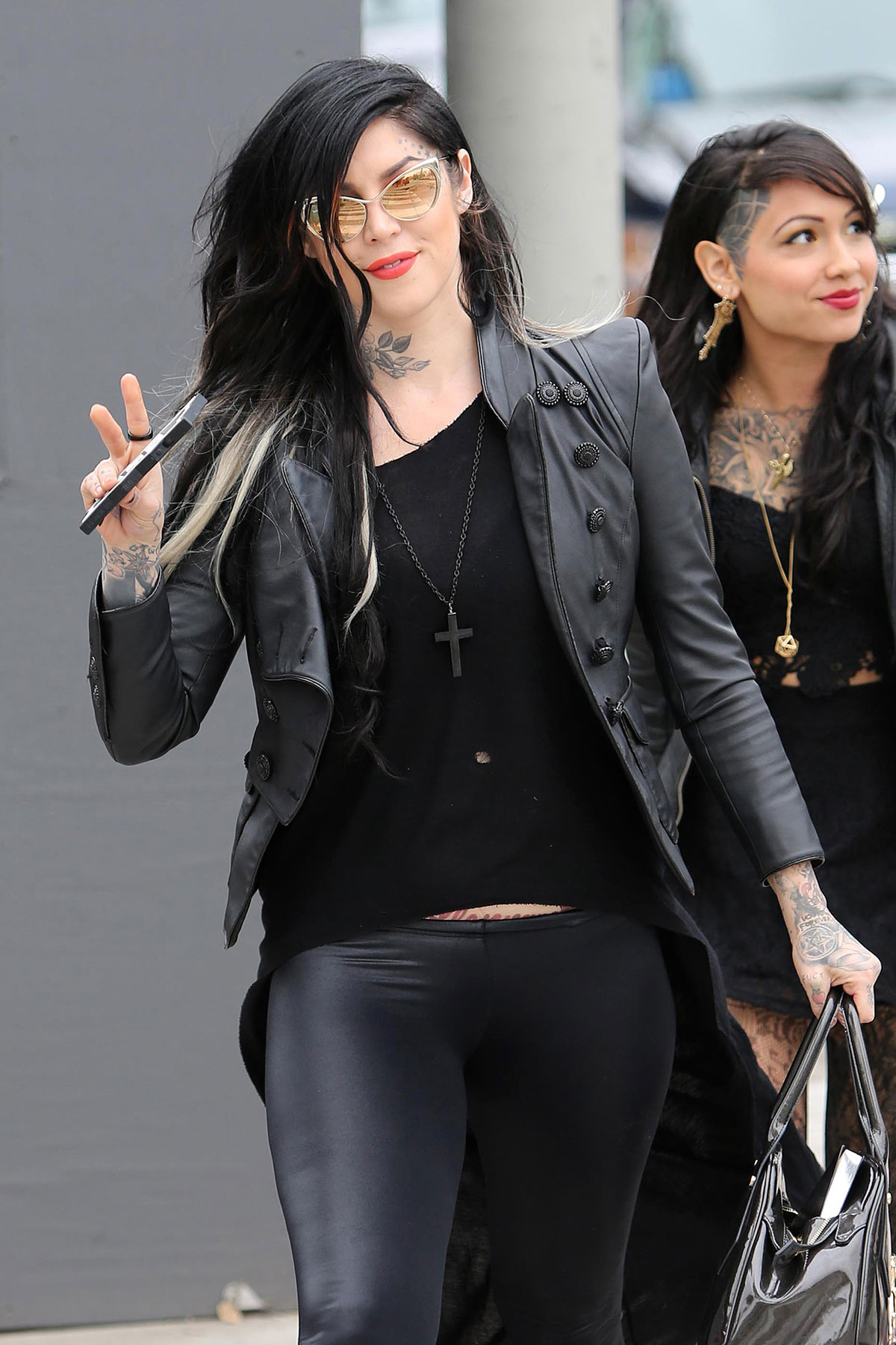 Kat Von D at Urth Cafe in West Hollywood