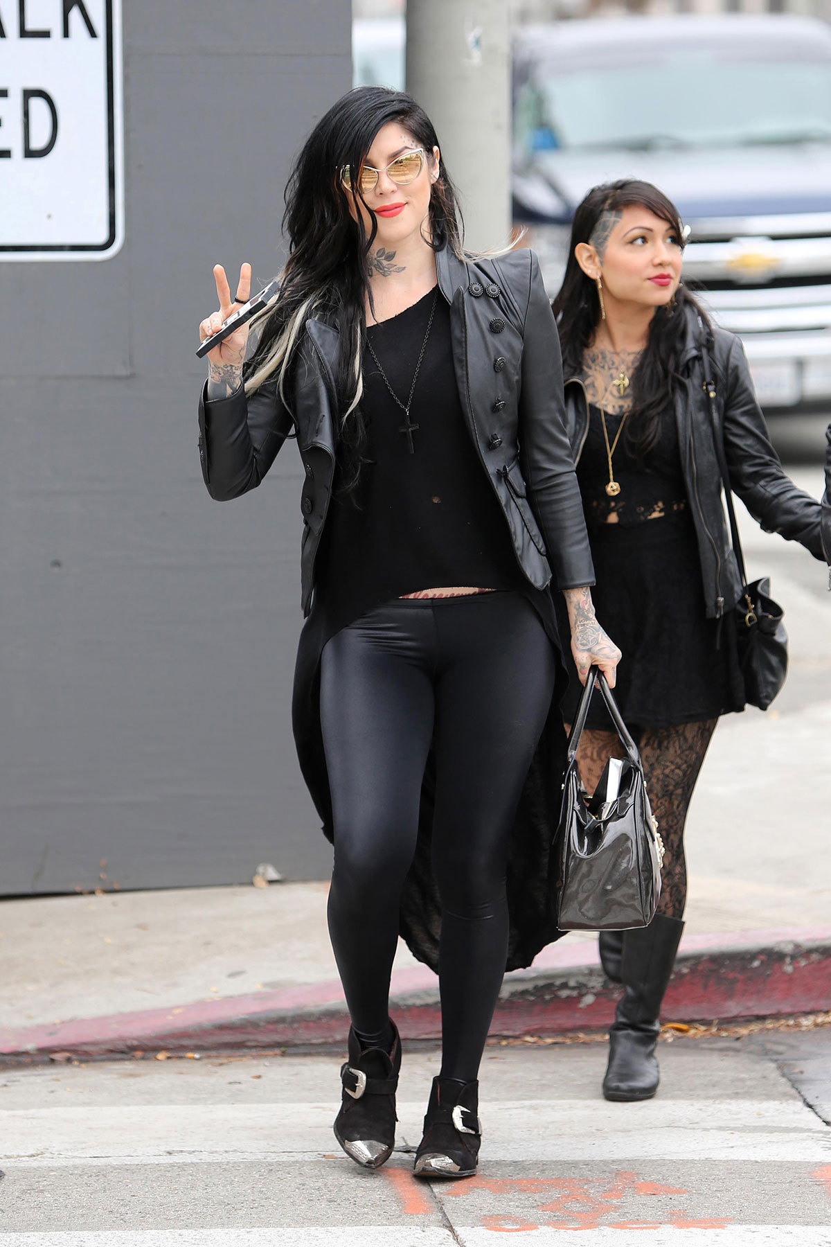 Kat Von D at Urth Cafe in West Hollywood