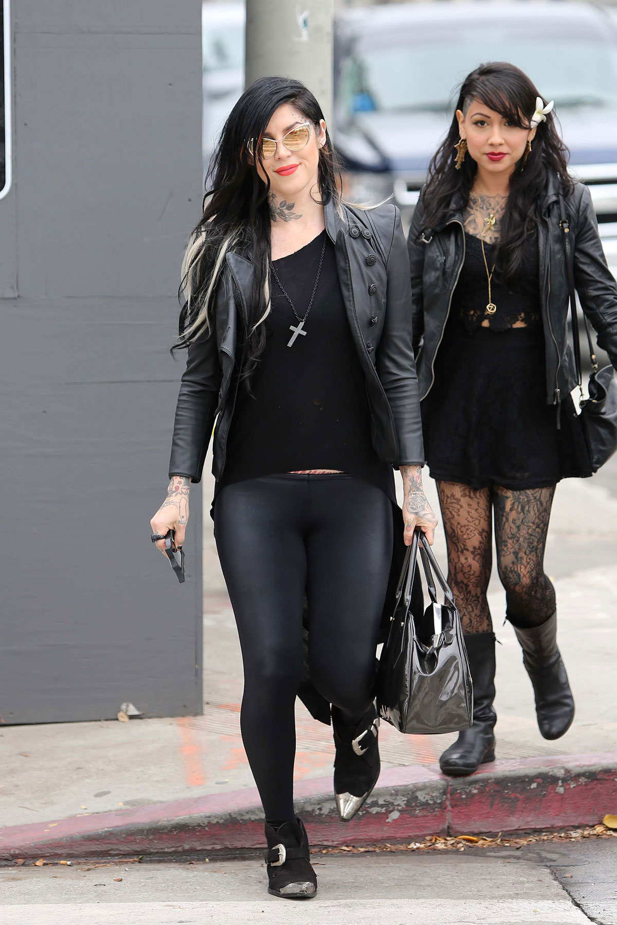 Kat Von D at Urth Cafe in West Hollywood