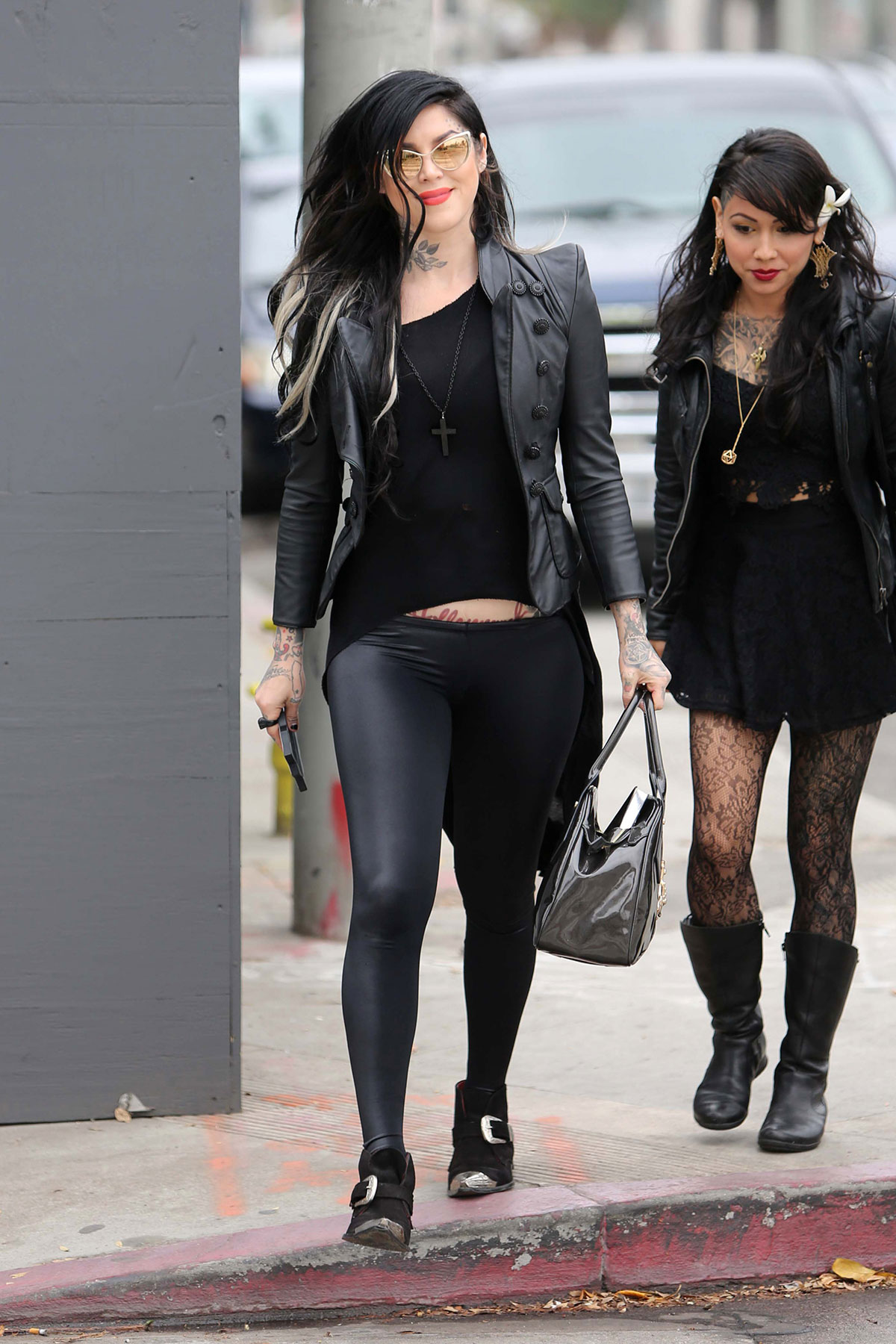 Kat Von D at Urth Cafe in West Hollywood