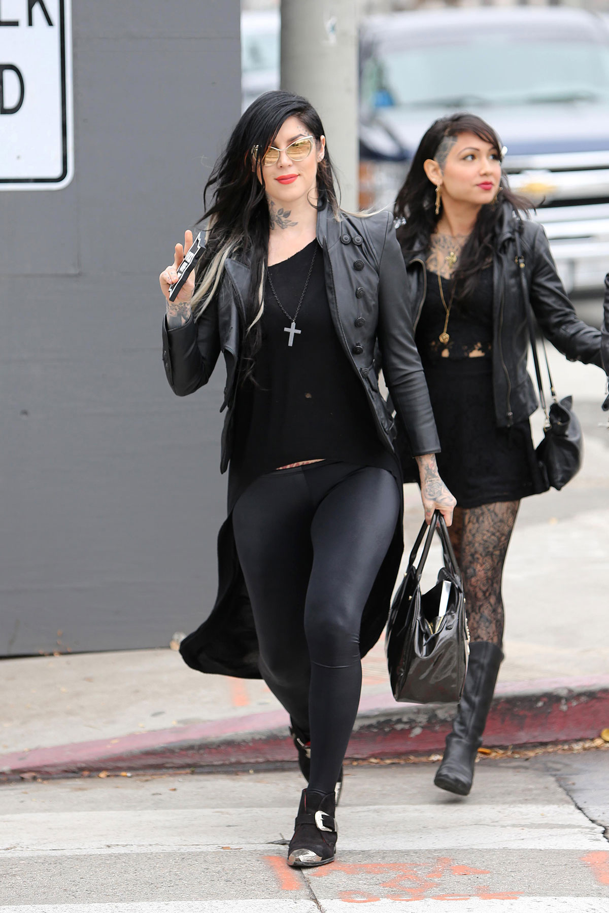 Kat Von D at Urth Cafe in West Hollywood