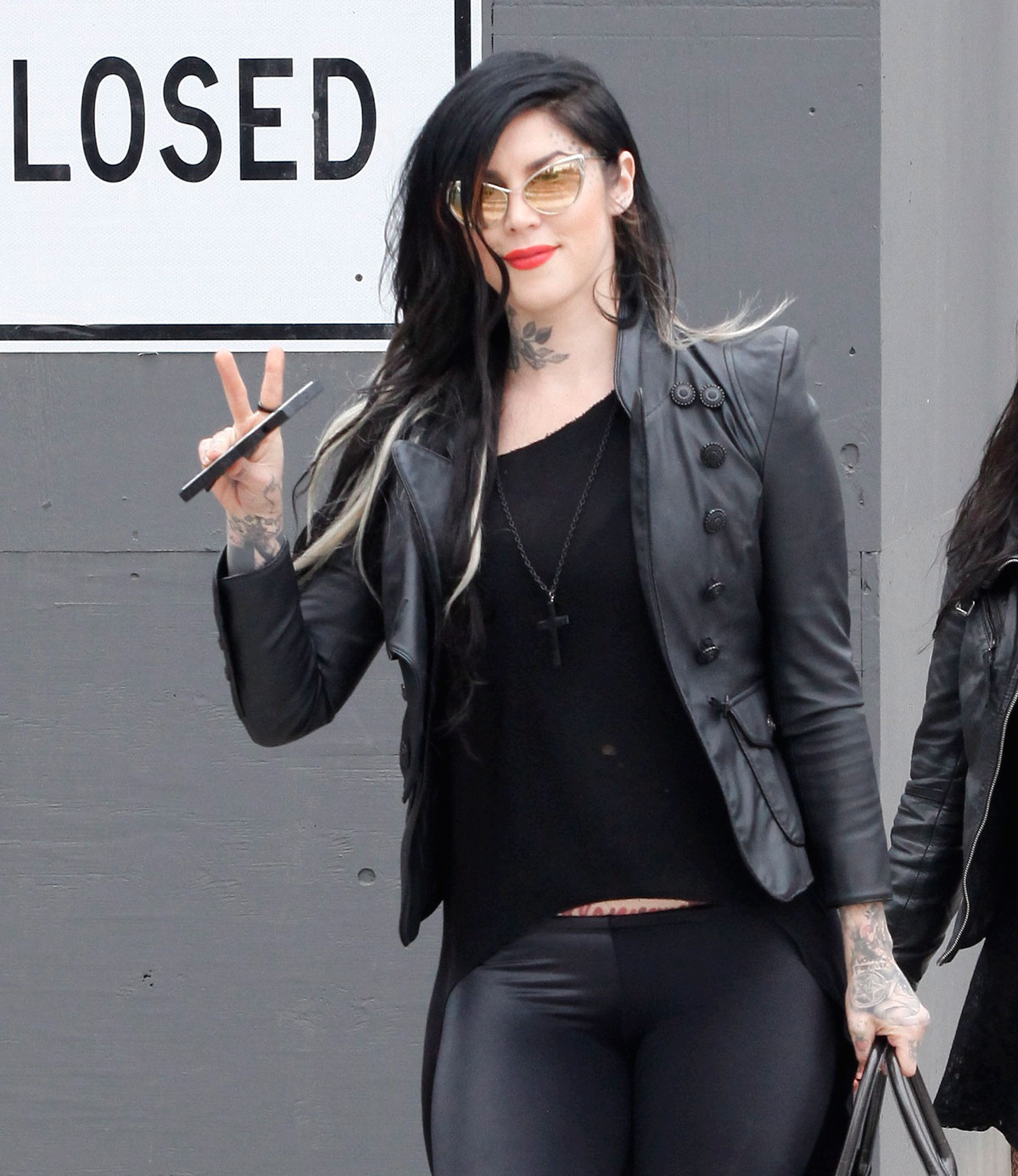 Kat Von D at Urth Cafe in West Hollywood