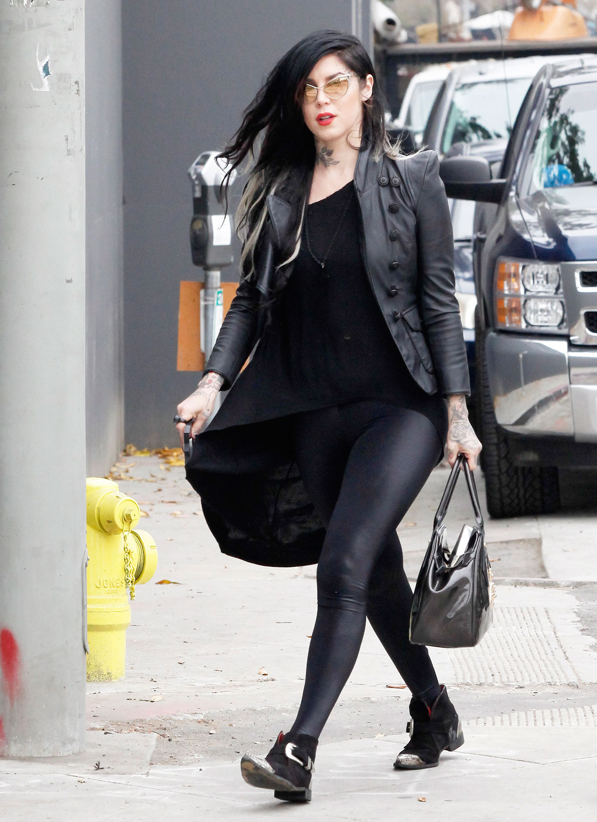 Kat Von D at Urth Cafe in West Hollywood