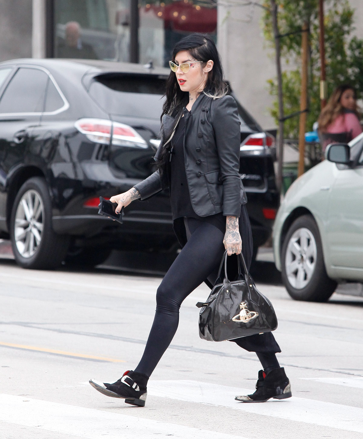 Kat Von D at Urth Cafe in West Hollywood