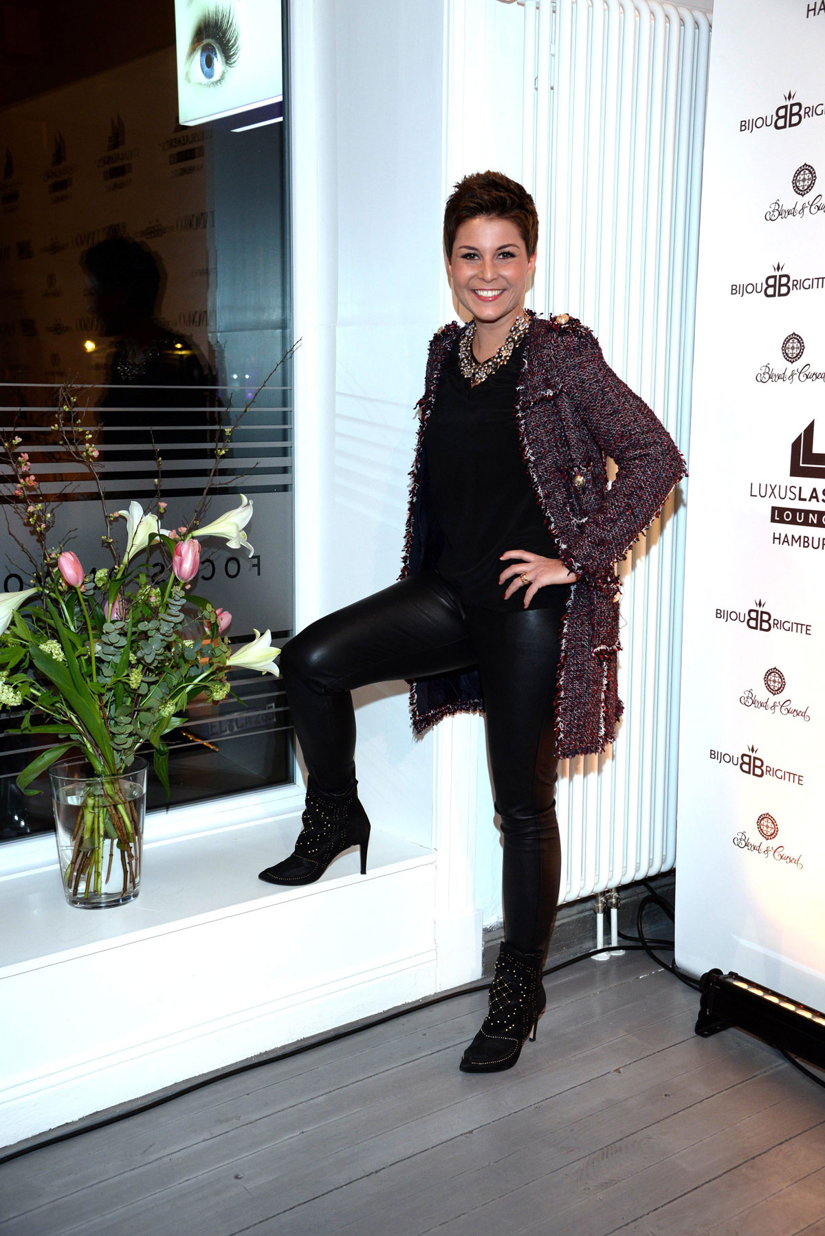 Vanessa Blumhagen attends opening of the first LuxusLashes Lounge