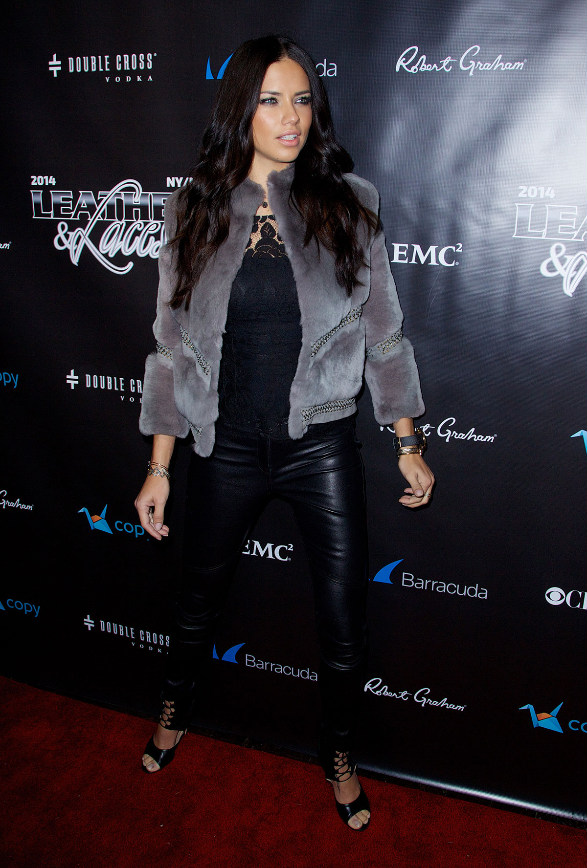 Adriana Lima at the 11th Annual Leather & Laces Party
