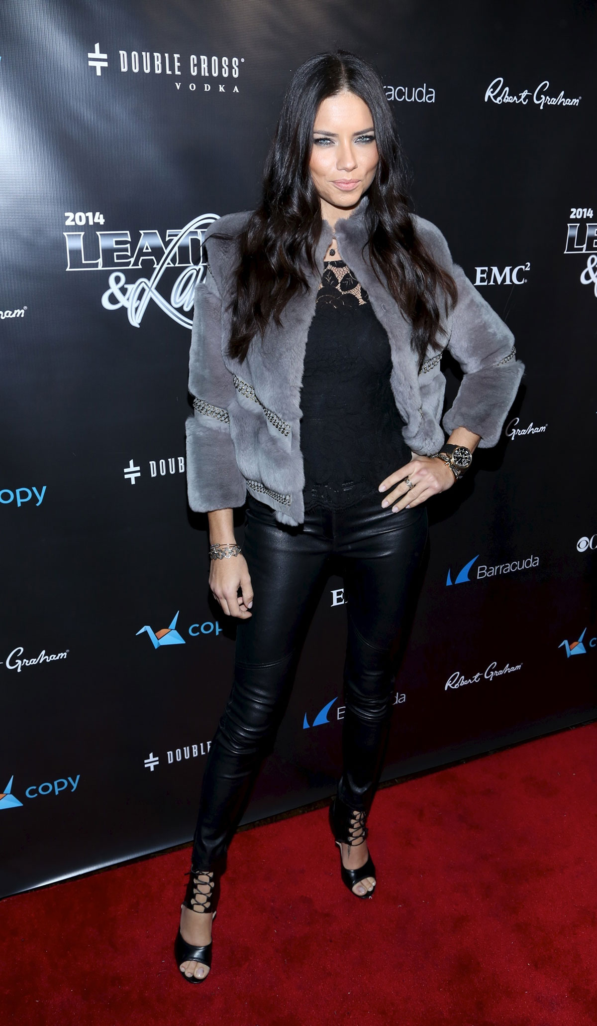 Adriana Lima at the 11th Annual Leather & Laces Party