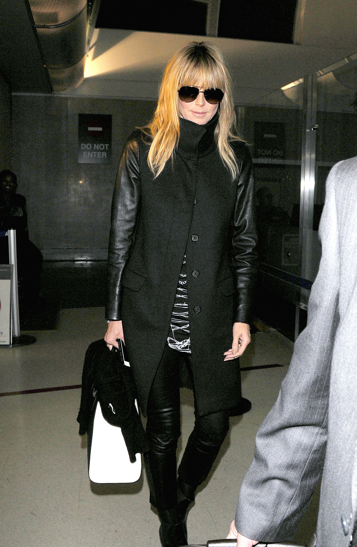 Heidi Klum arriving at LAX