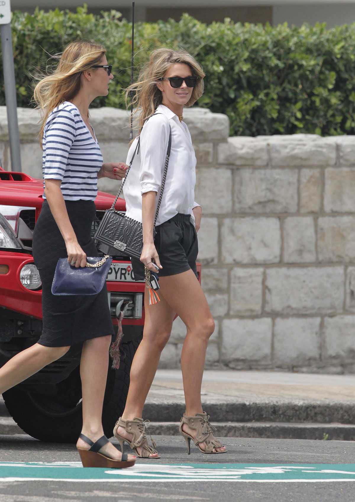 Jennifer Hawkins leaves lunch in Sydney