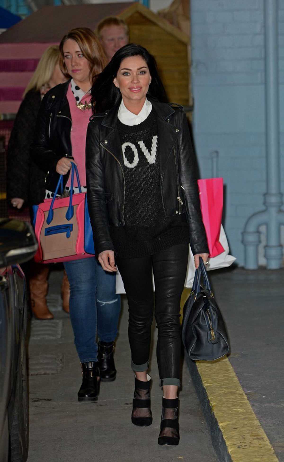 Jasmine Waltz arrives at the London studios