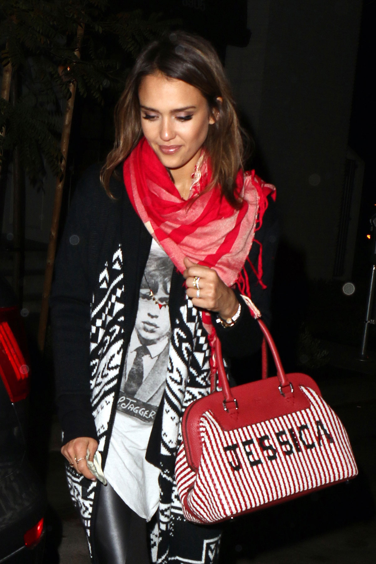 Jessica Alba at Craig’s Restaurant in West Hollywood