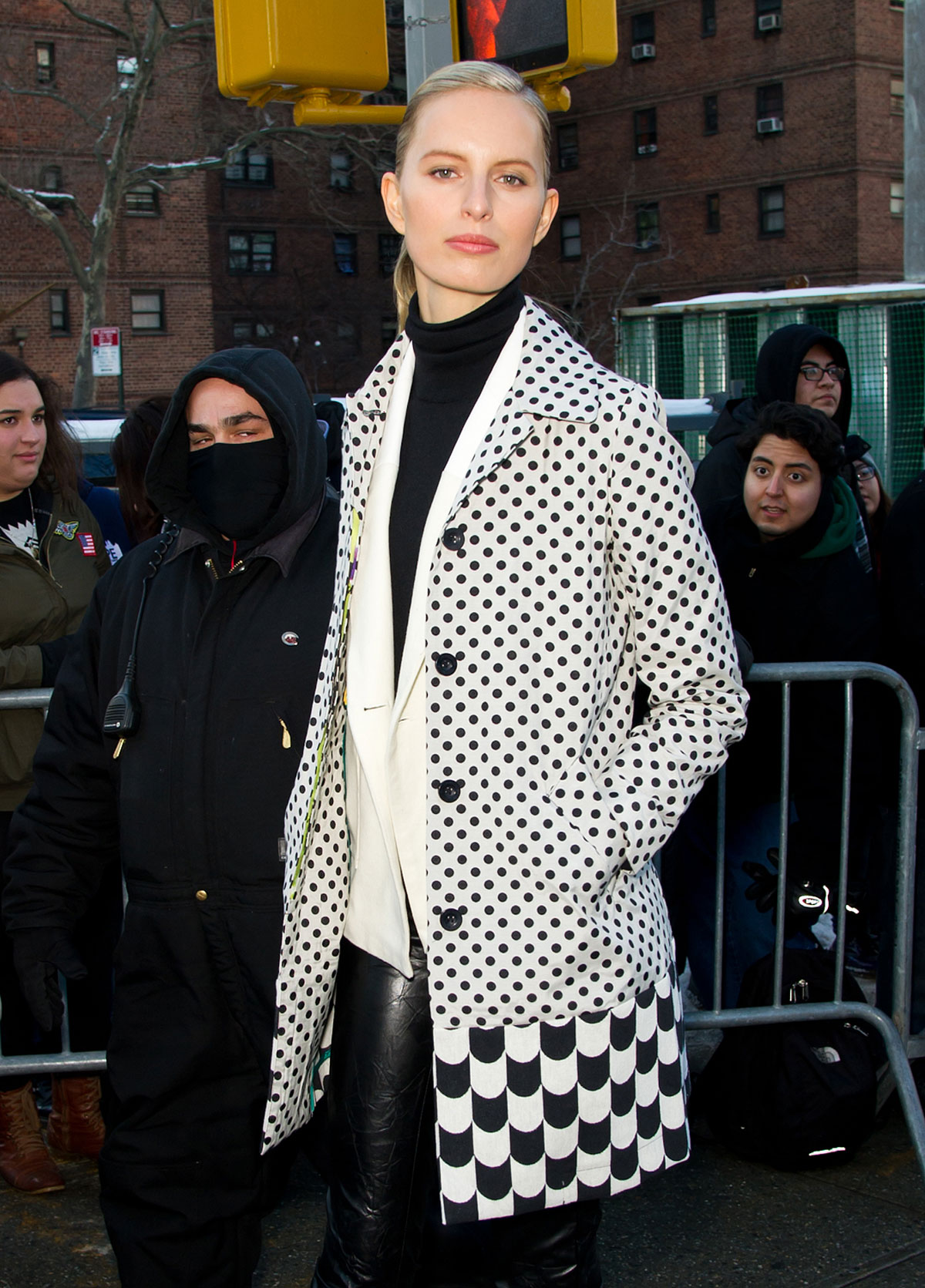 Karolina Kurkova attends Mercedes-Benz Fashion Week Fall 2014