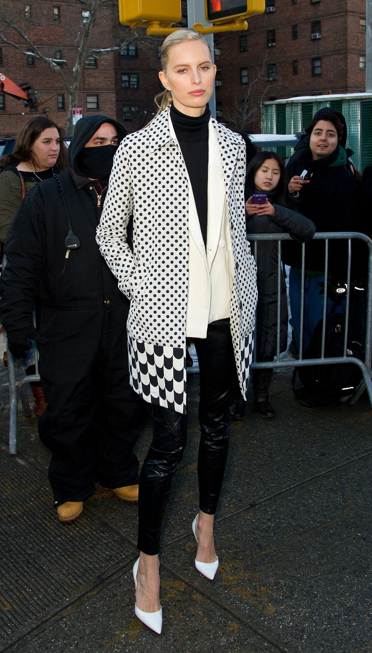 Karolina Kurkova attends Mercedes-Benz Fashion Week Fall 2014