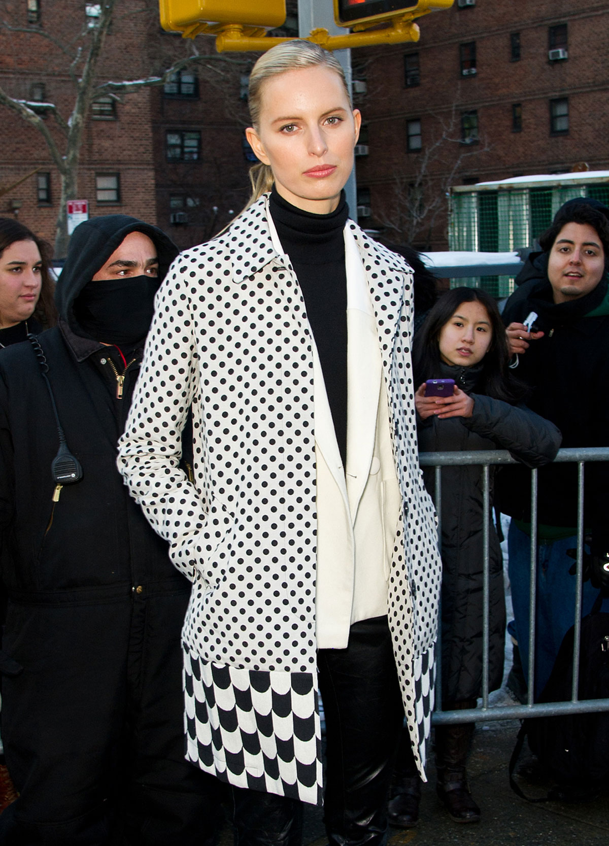 Karolina Kurkova attends Mercedes-Benz Fashion Week Fall 2014