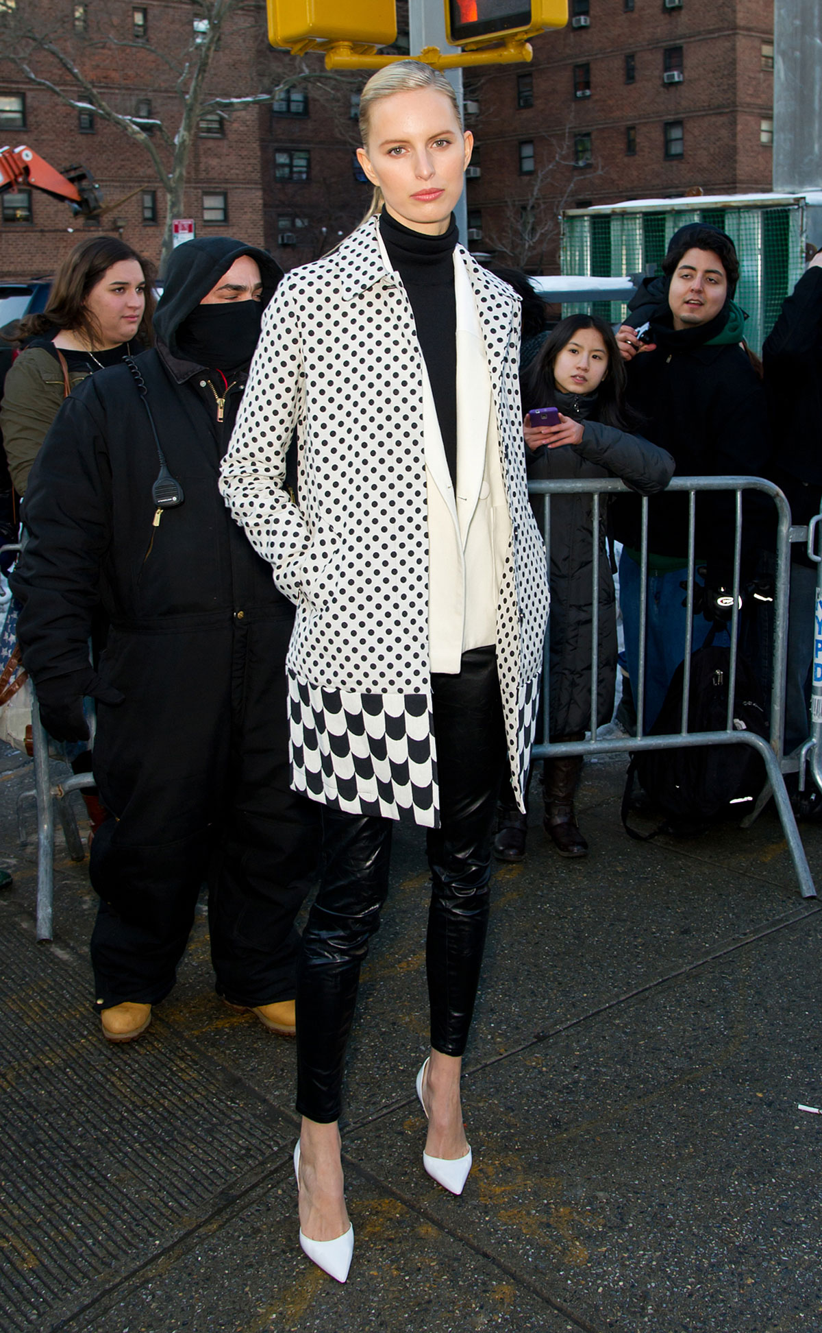 Karolina Kurkova attends Mercedes-Benz Fashion Week Fall 2014