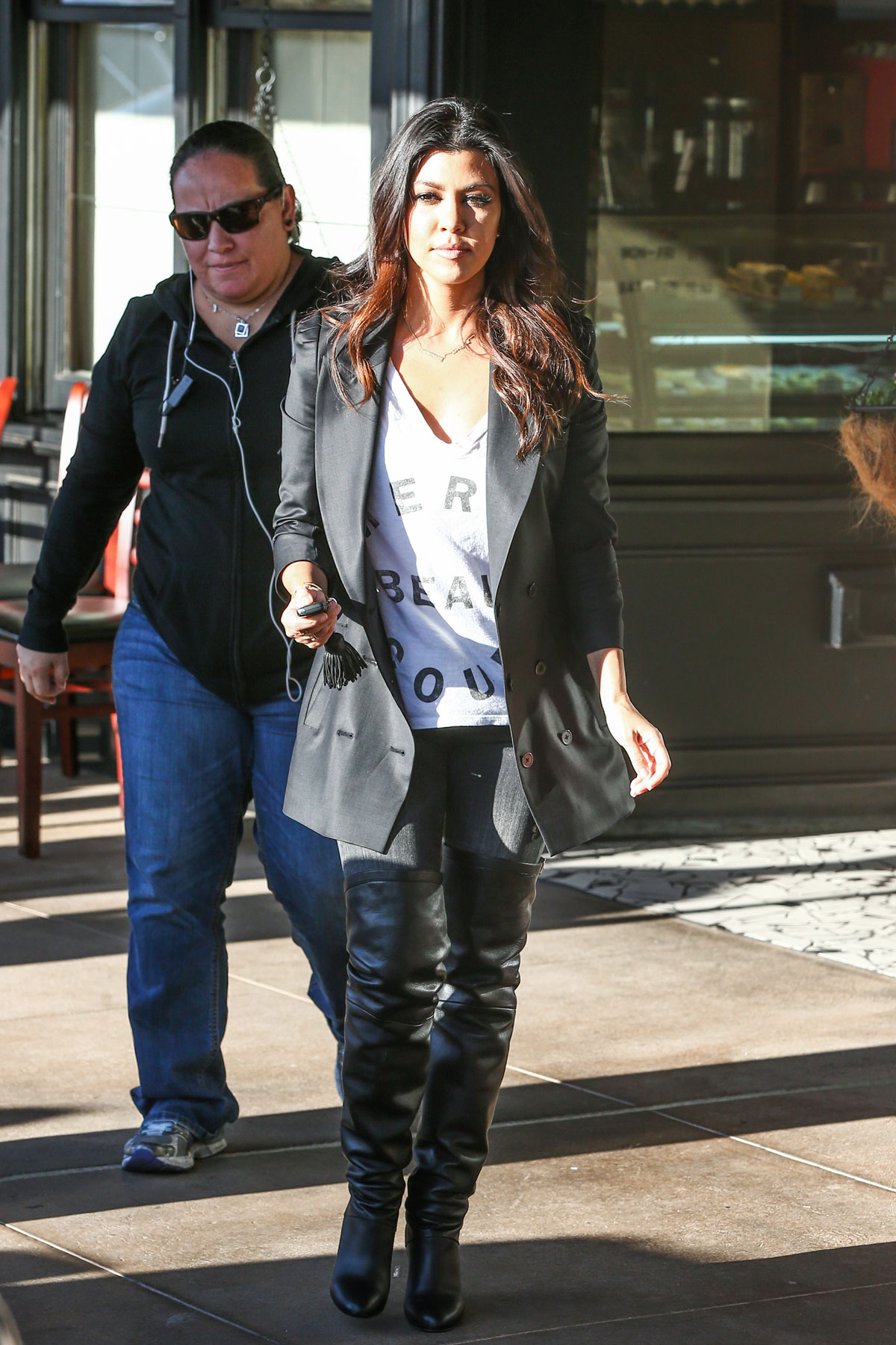 Kourtney Kardashian lunch at Maria’s in Woodland Hills