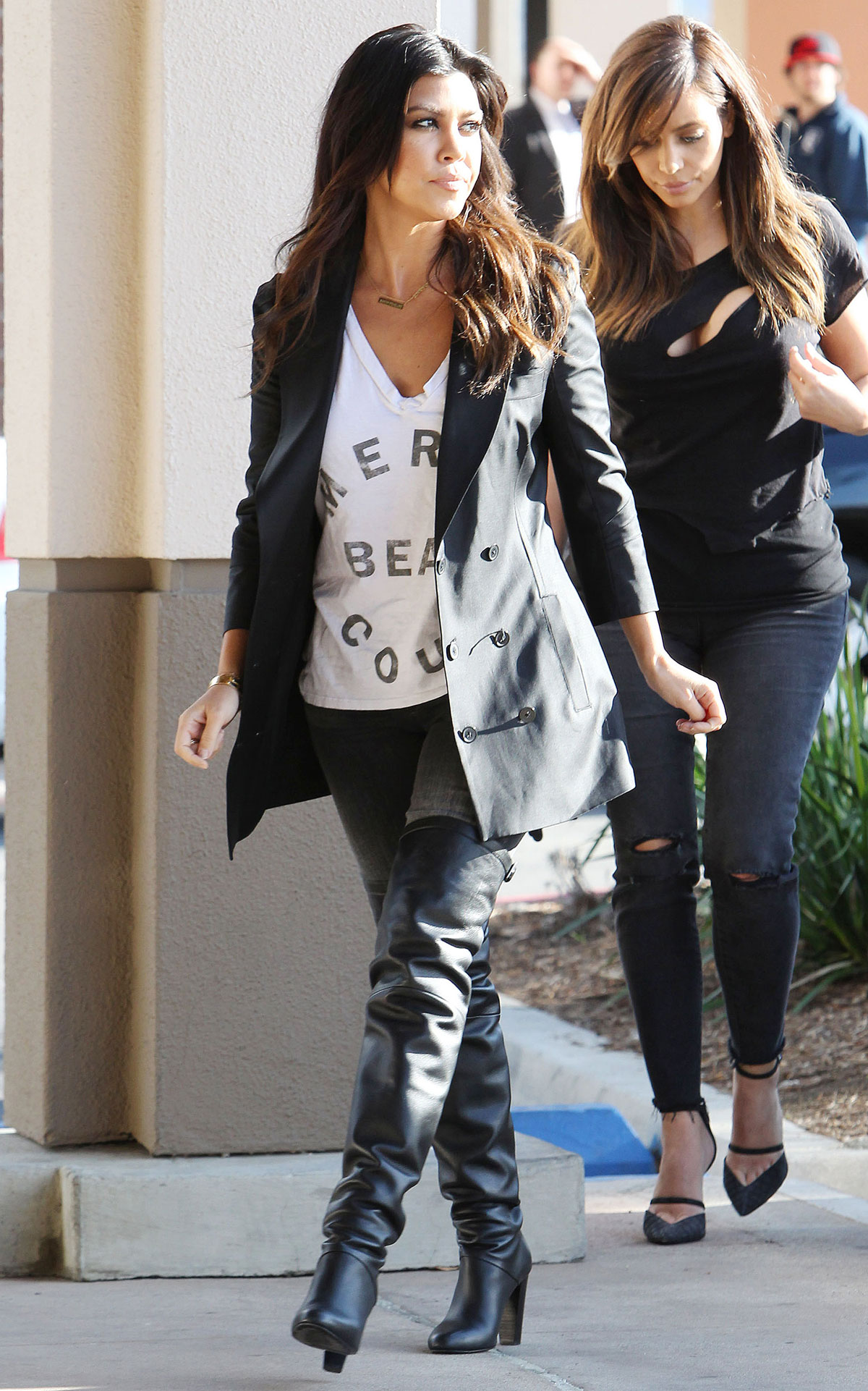 Kourtney Kardashian lunch at Maria’s in Woodland Hills