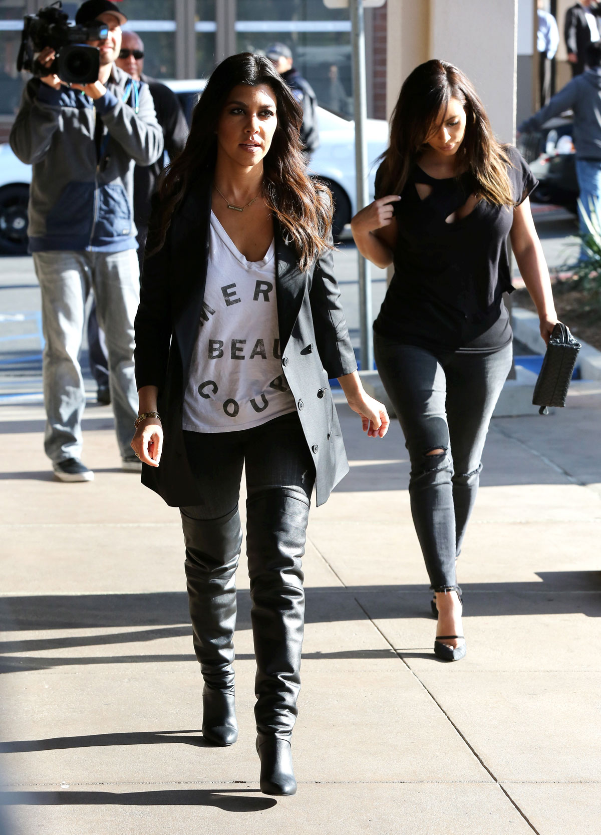 Kourtney Kardashian lunch at Maria’s in Woodland Hills