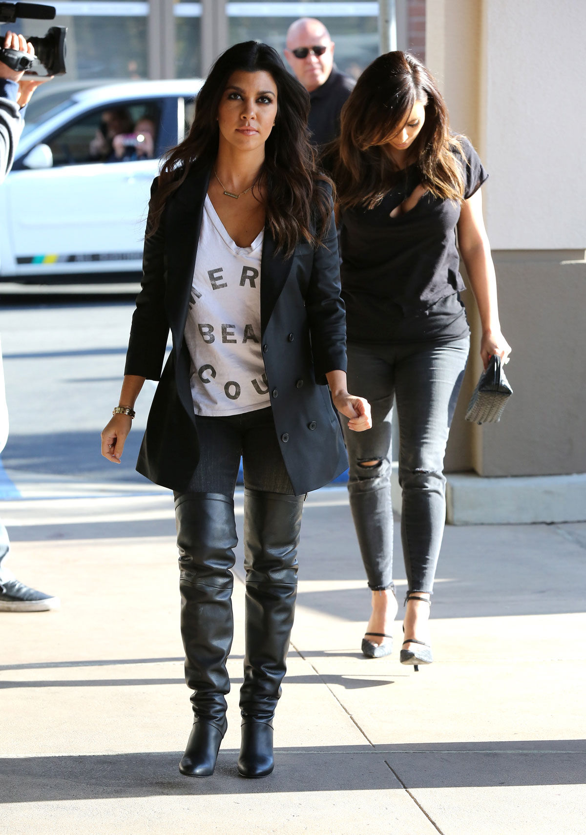 Kourtney Kardashian lunch at Maria’s in Woodland Hills