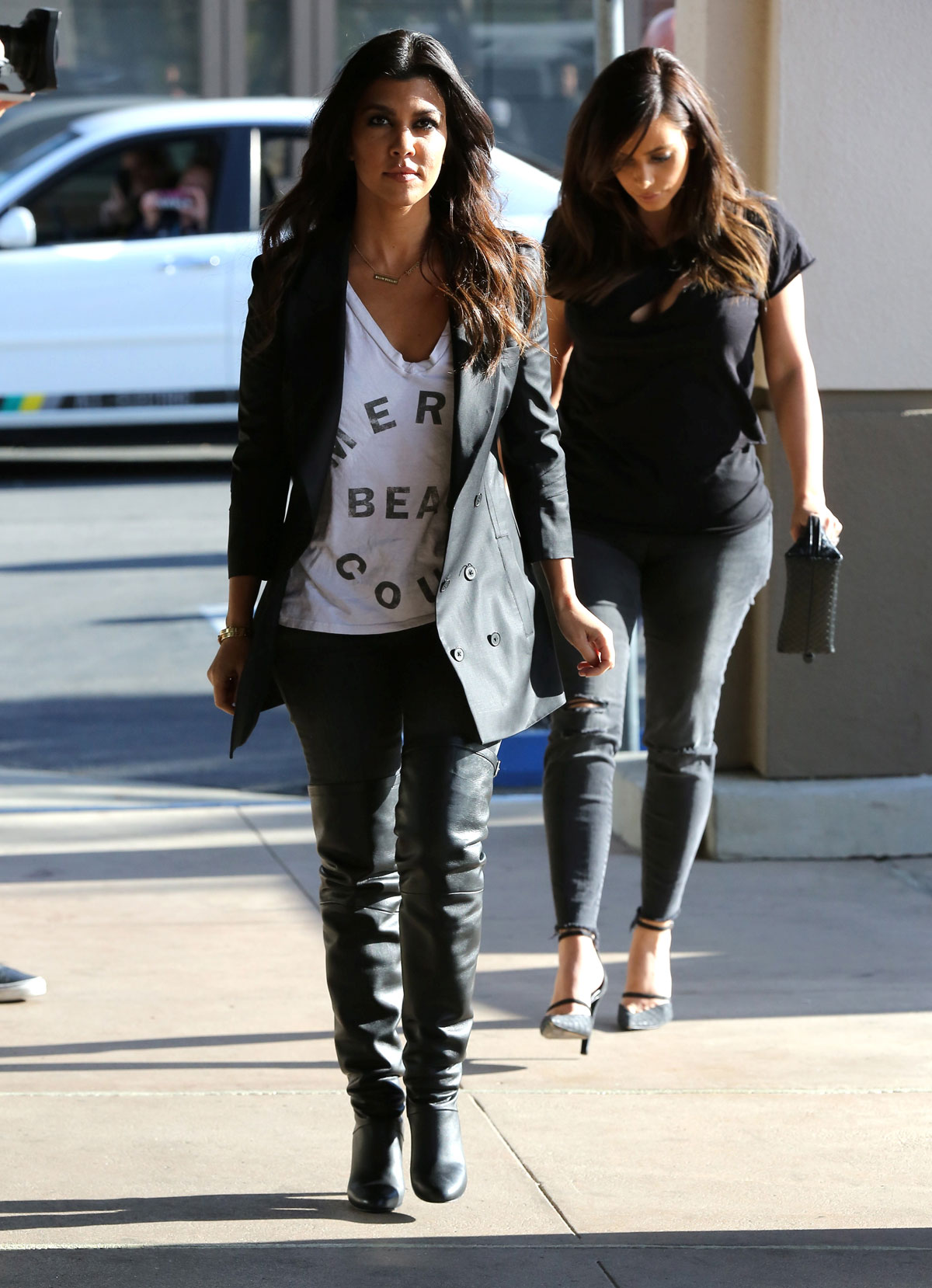 Kourtney Kardashian lunch at Maria’s in Woodland Hills