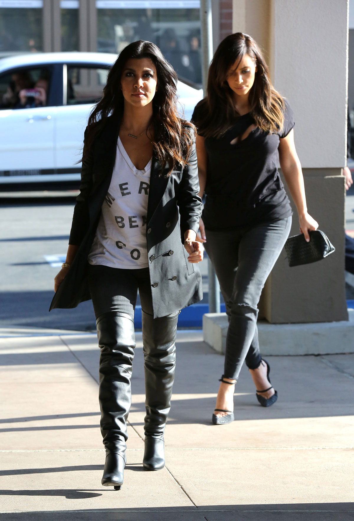 Kourtney Kardashian lunch at Maria’s in Woodland Hills