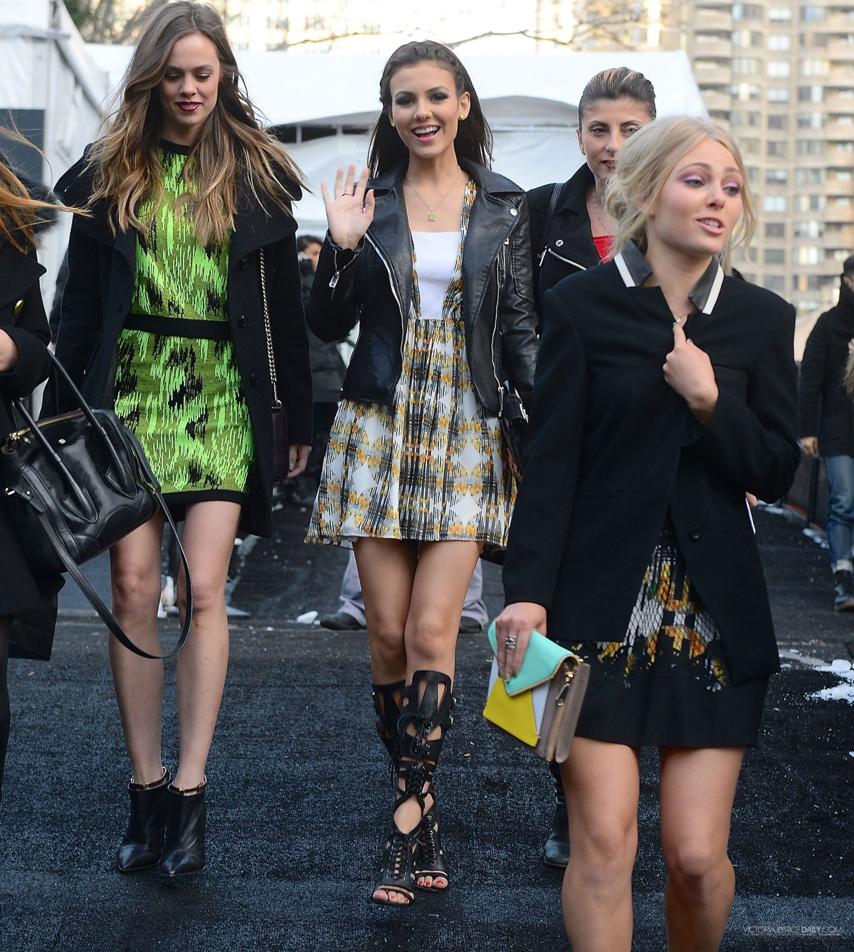 Victoria Justice leaving RM Fashion Show