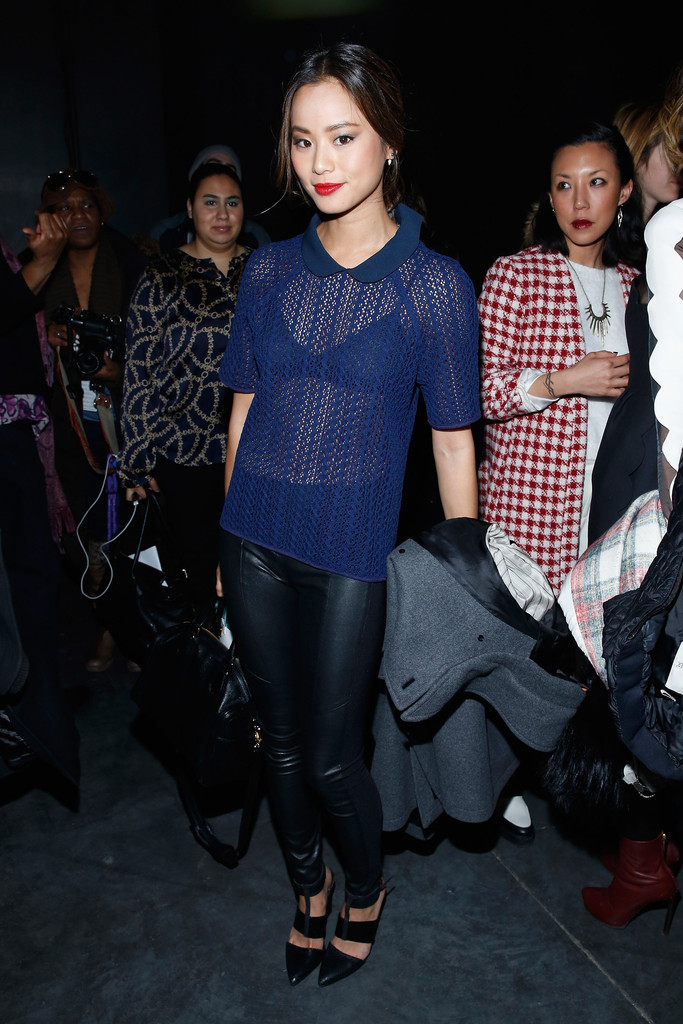 Jamie Chung attends Charlotte Ronson fashion show