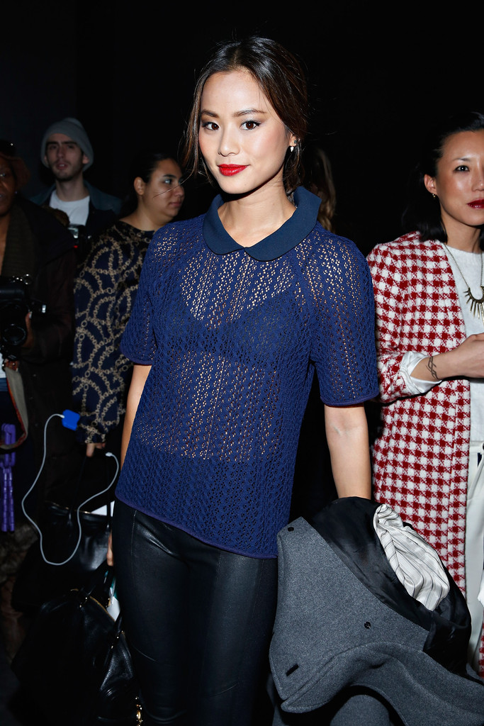 Jamie Chung attends Charlotte Ronson fashion show