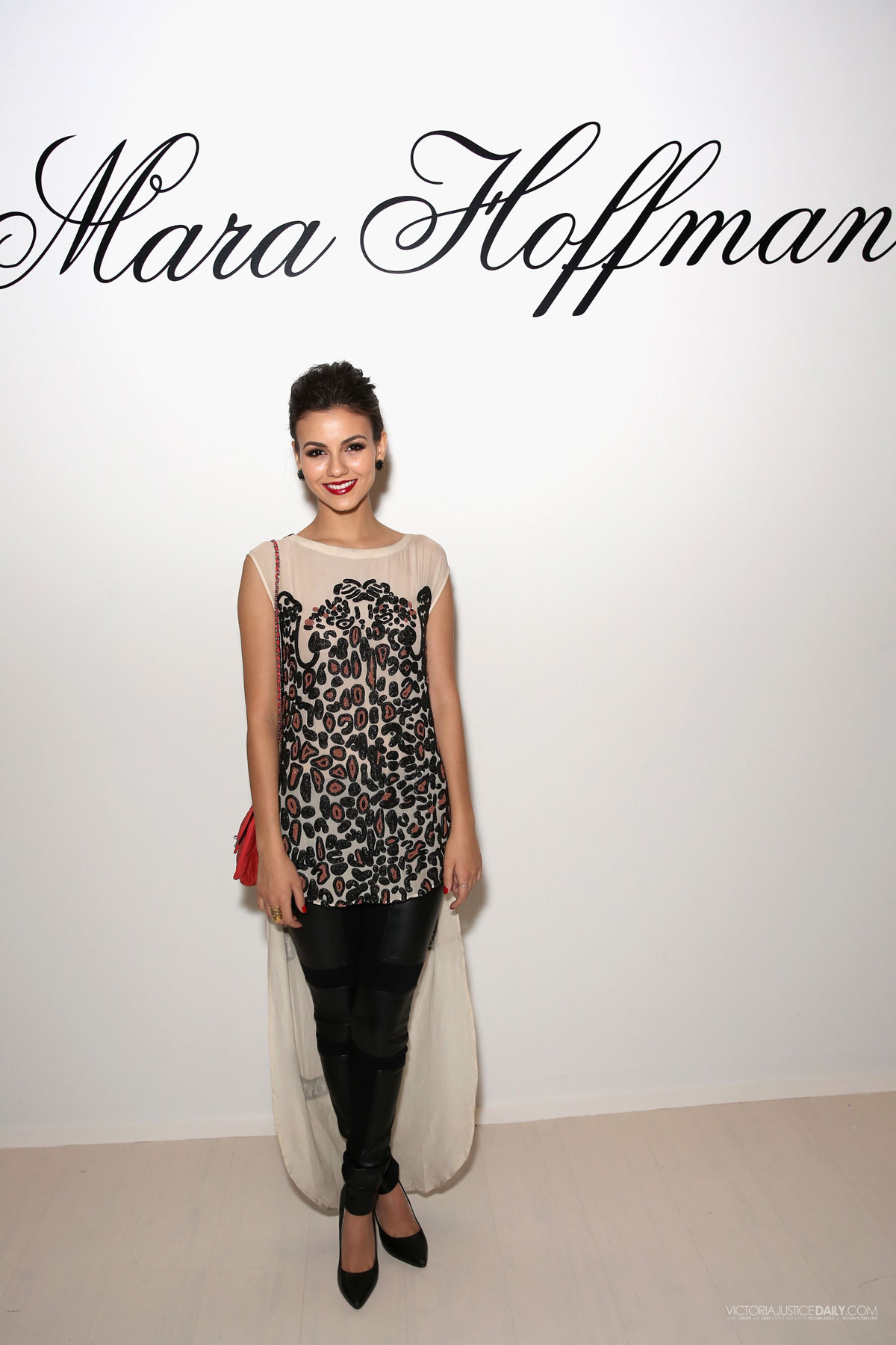 Victoria Justice attends Mara Hoffman Fashion Show