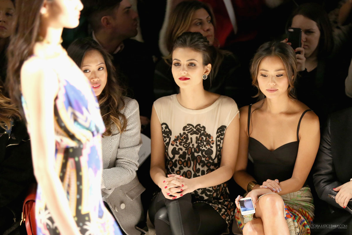 Victoria Justice attends Mara Hoffman Fashion Show