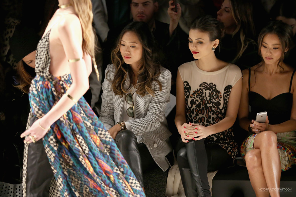 Victoria Justice attends Mara Hoffman Fashion Show