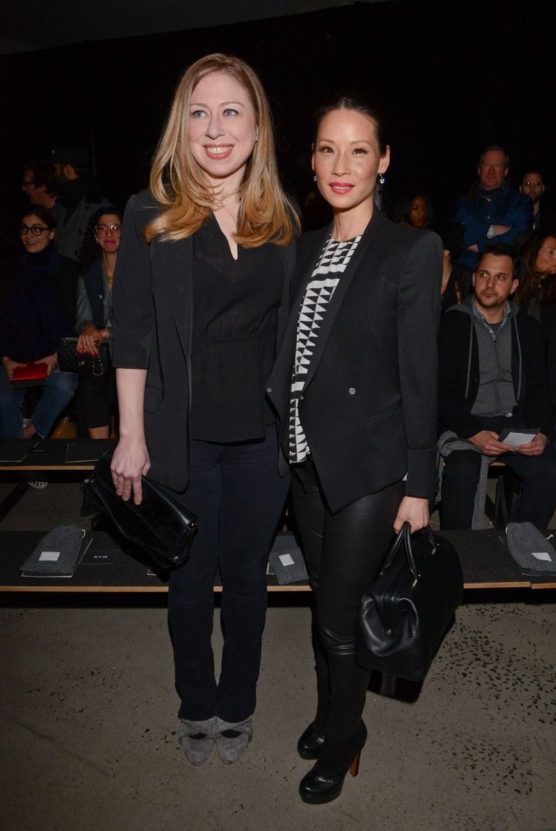 Lucy Liu attends Edun fashion show