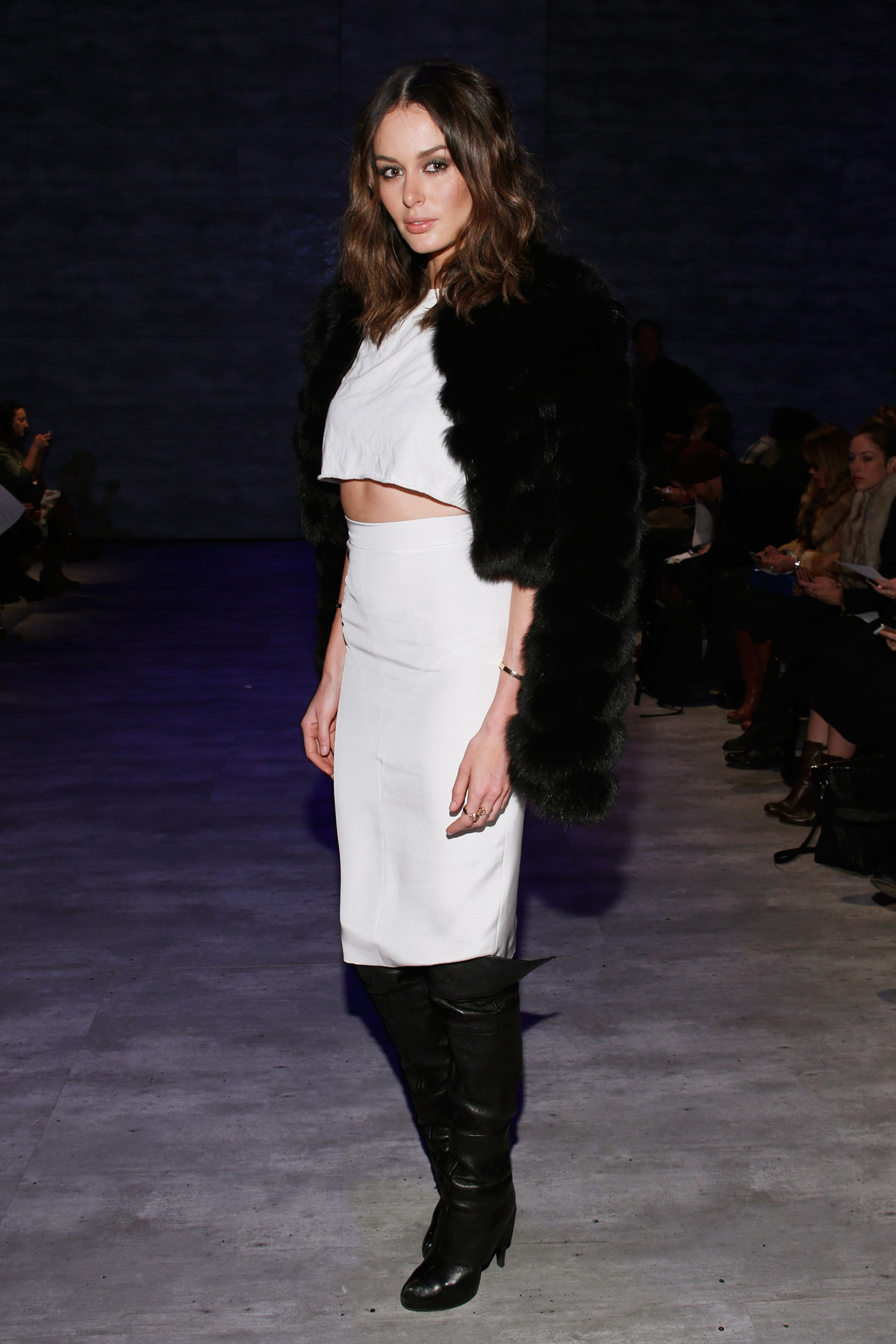 Nicole Trunfio attends Mathieu Mirano Fashion Show